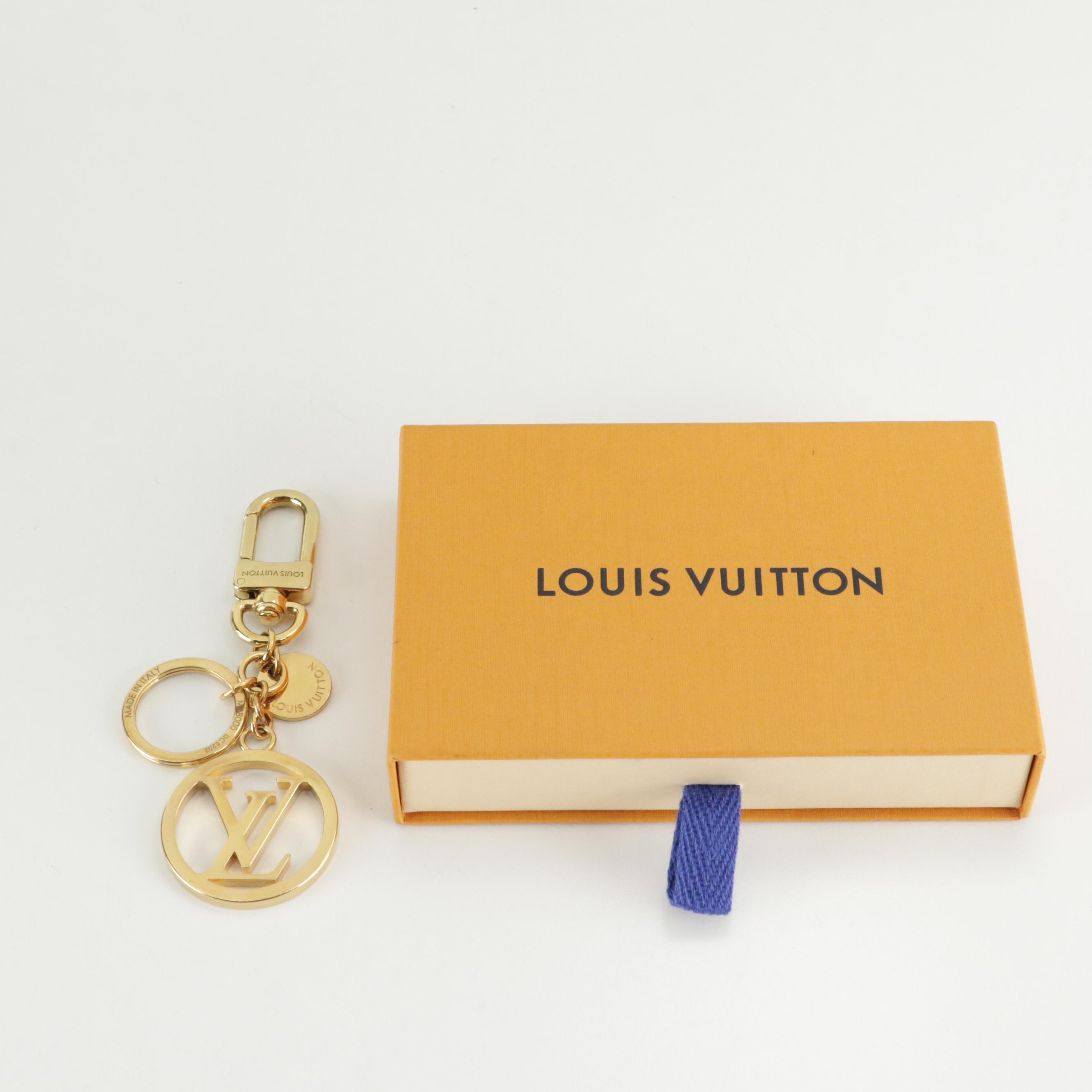 Louis Vuitton LV Circle Bag Charm and Key Ring with Box