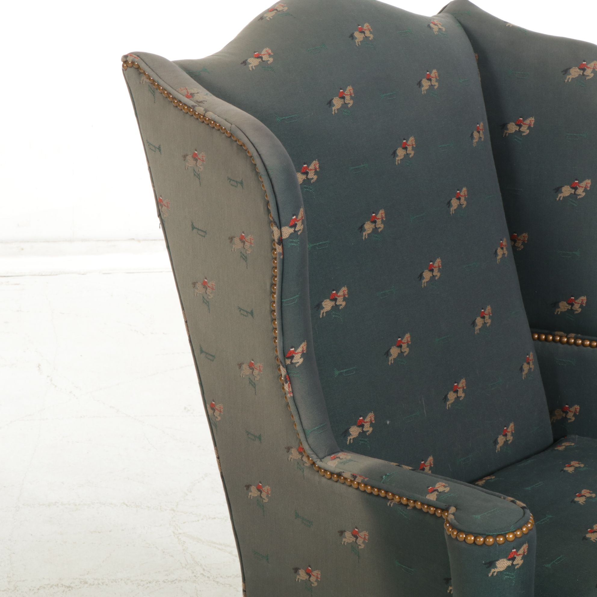 Drexel "Traditional Classics" Chippendale Style Wing Back Armchair