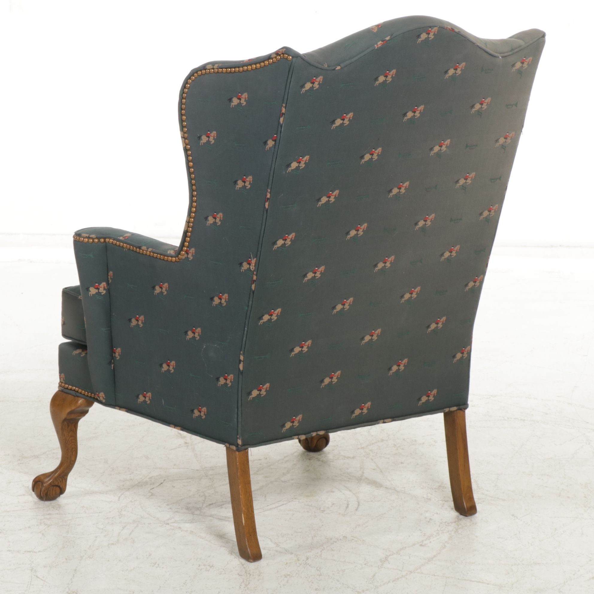 Drexel "Traditional Classics" Chippendale Style Wing Back Armchair