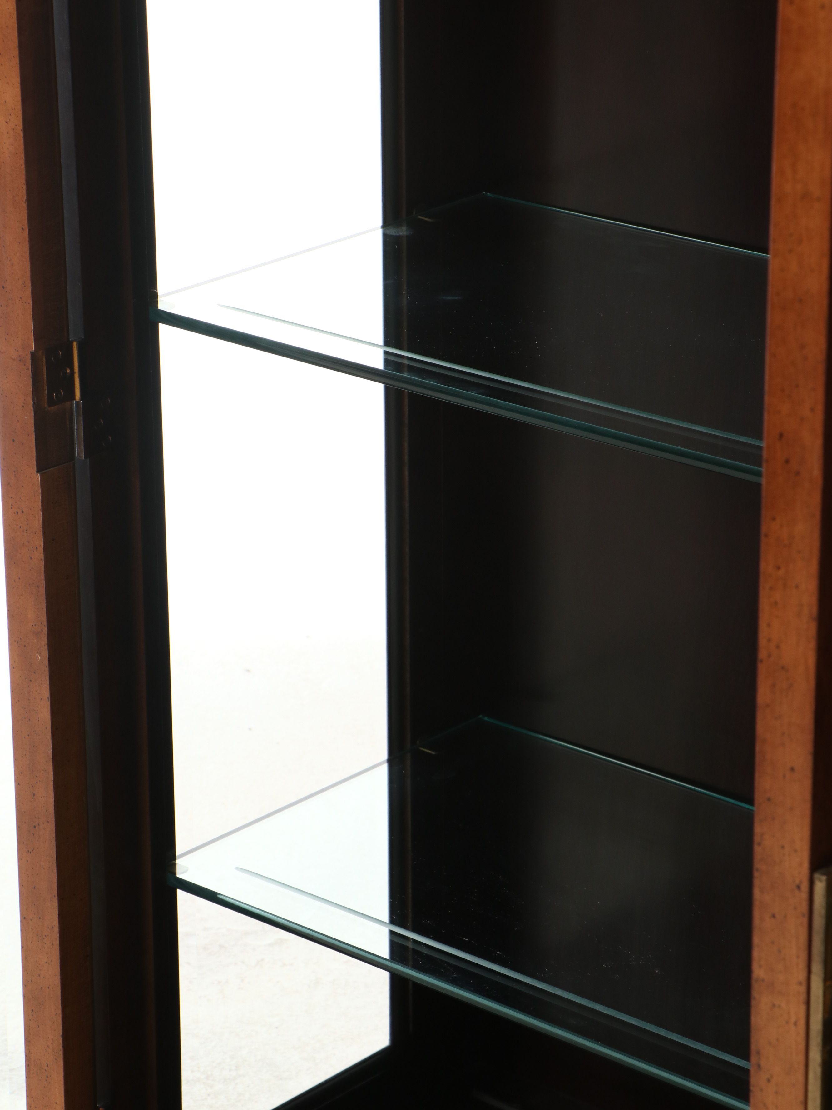 Century Furniture Chin Hua Ebonized and Burl Wood China Cabinet