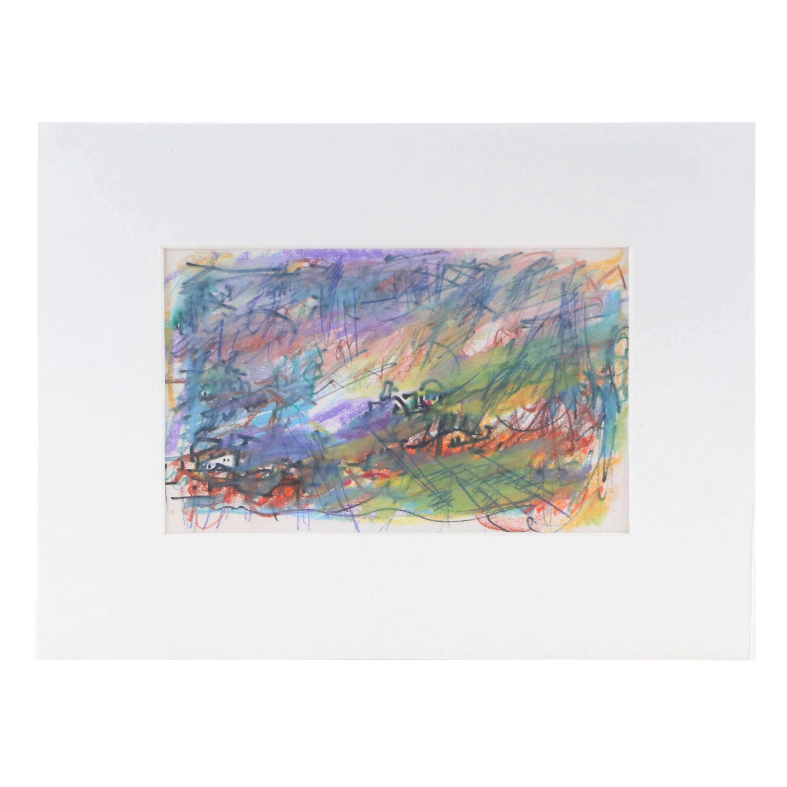 Paul Chidlaw Modern Landscape Drawing, Mid to Late 20th Century