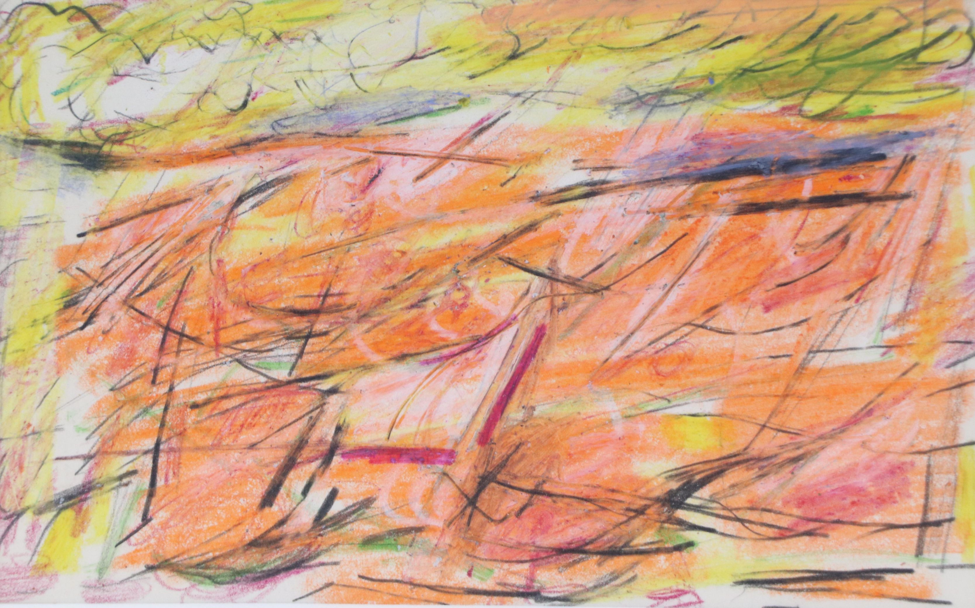 Paul Chidlaw Abstract Modern Drawing, Mid to Late 20th Century