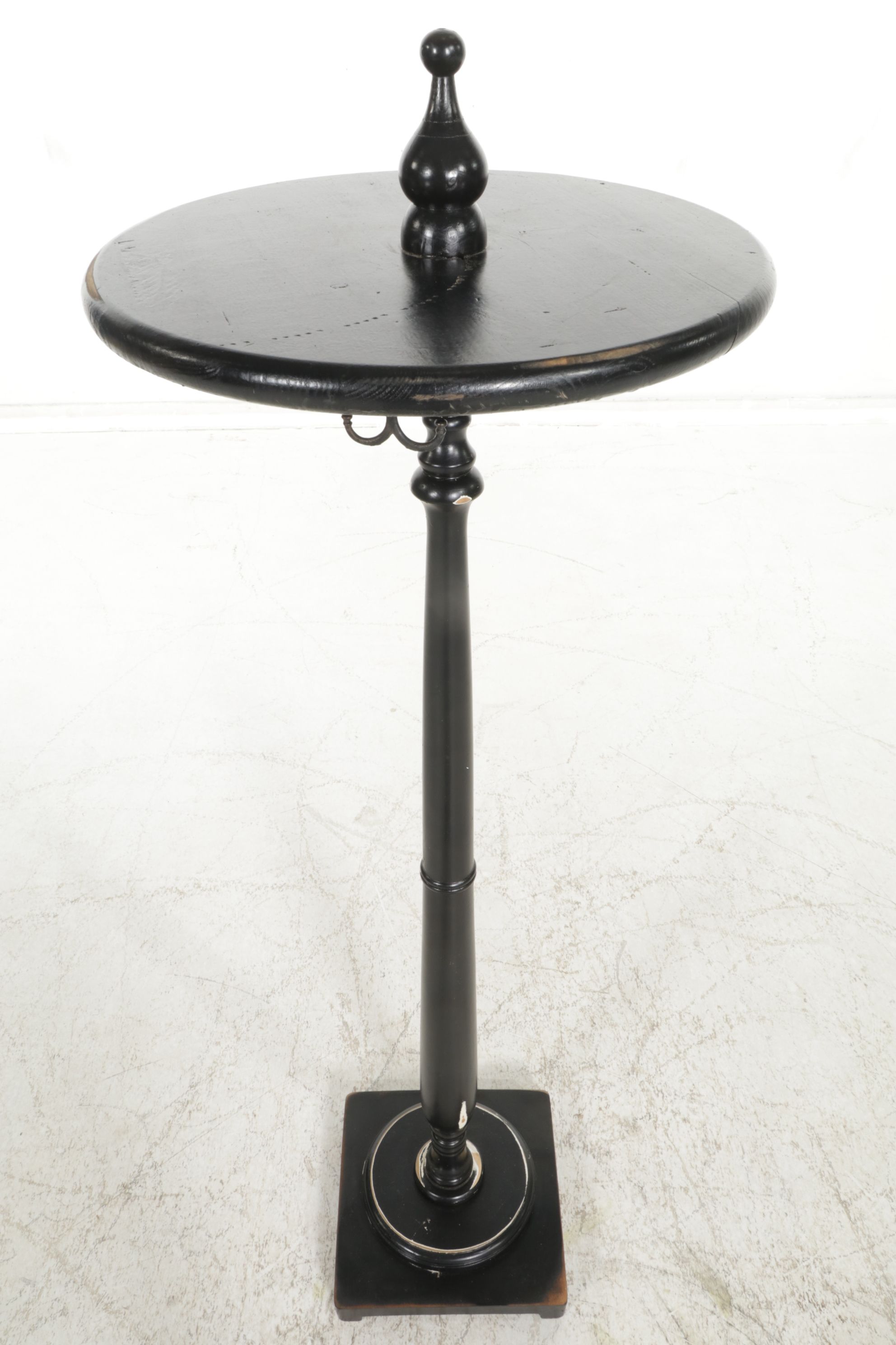 Distressed Painted Wood Coat Rack