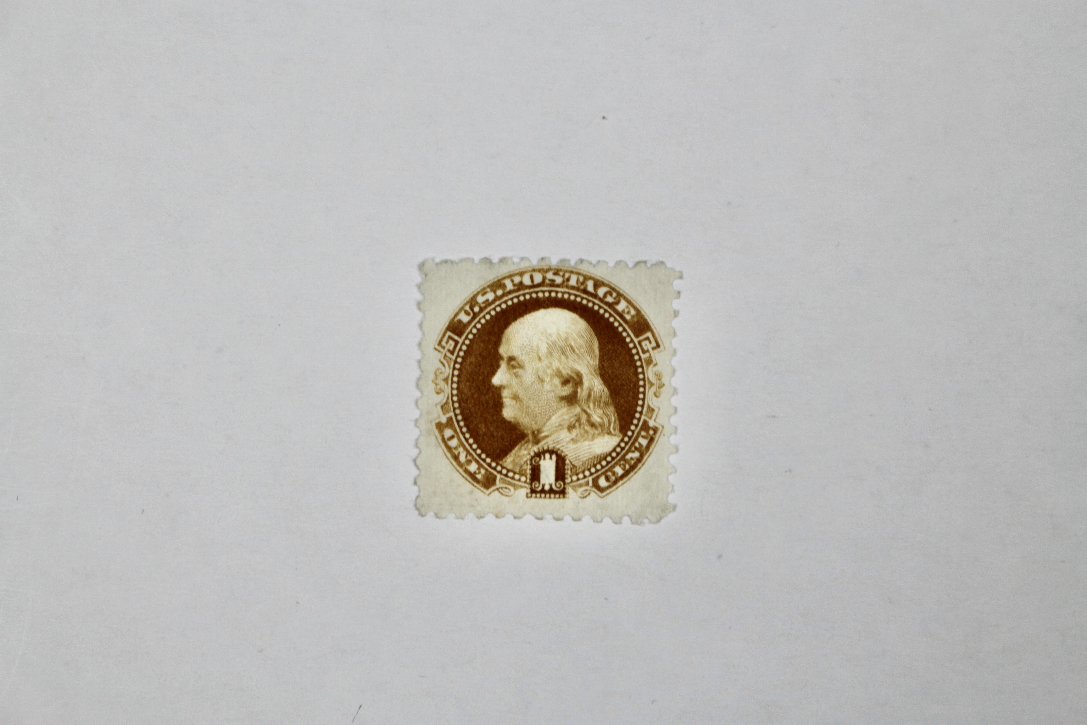 1880 Scott 133 1-Cent Buff, No Gum U.S. Stamp, Only 5,000 Issued