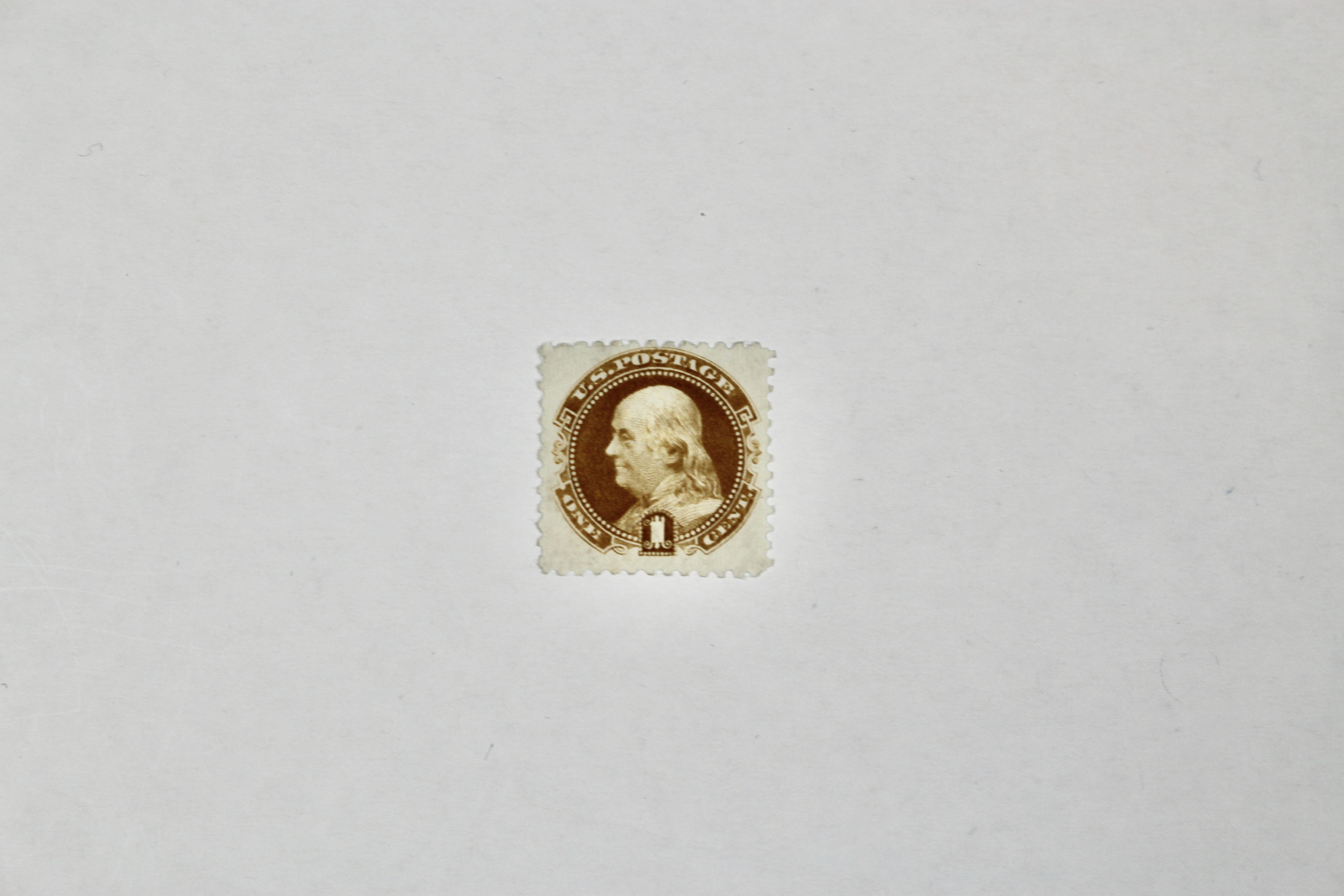 1880 Scott 133 1-Cent Buff, No Gum U.S. Stamp, Only 5,000 Issued