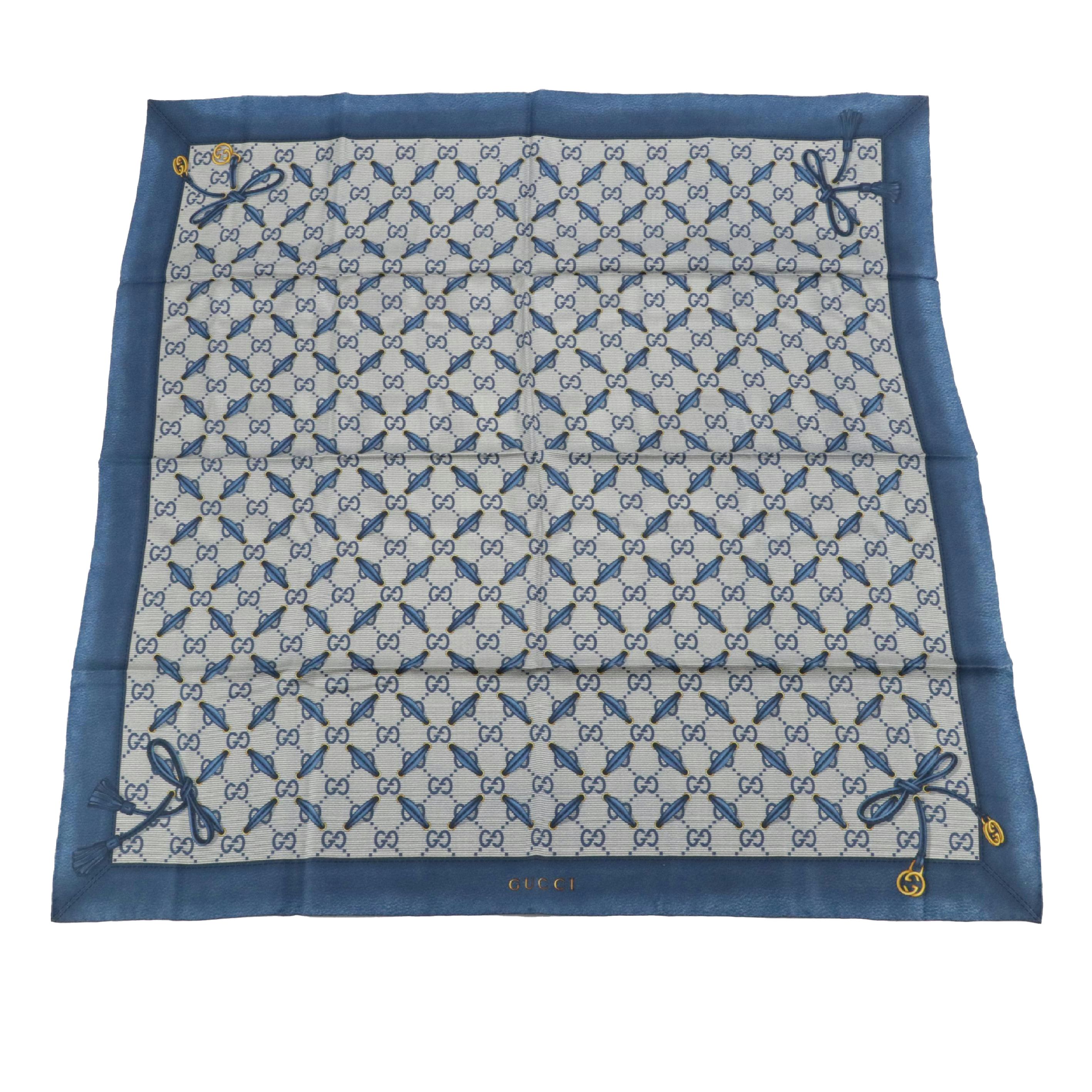 Gucci GG Silk Twill Scarf