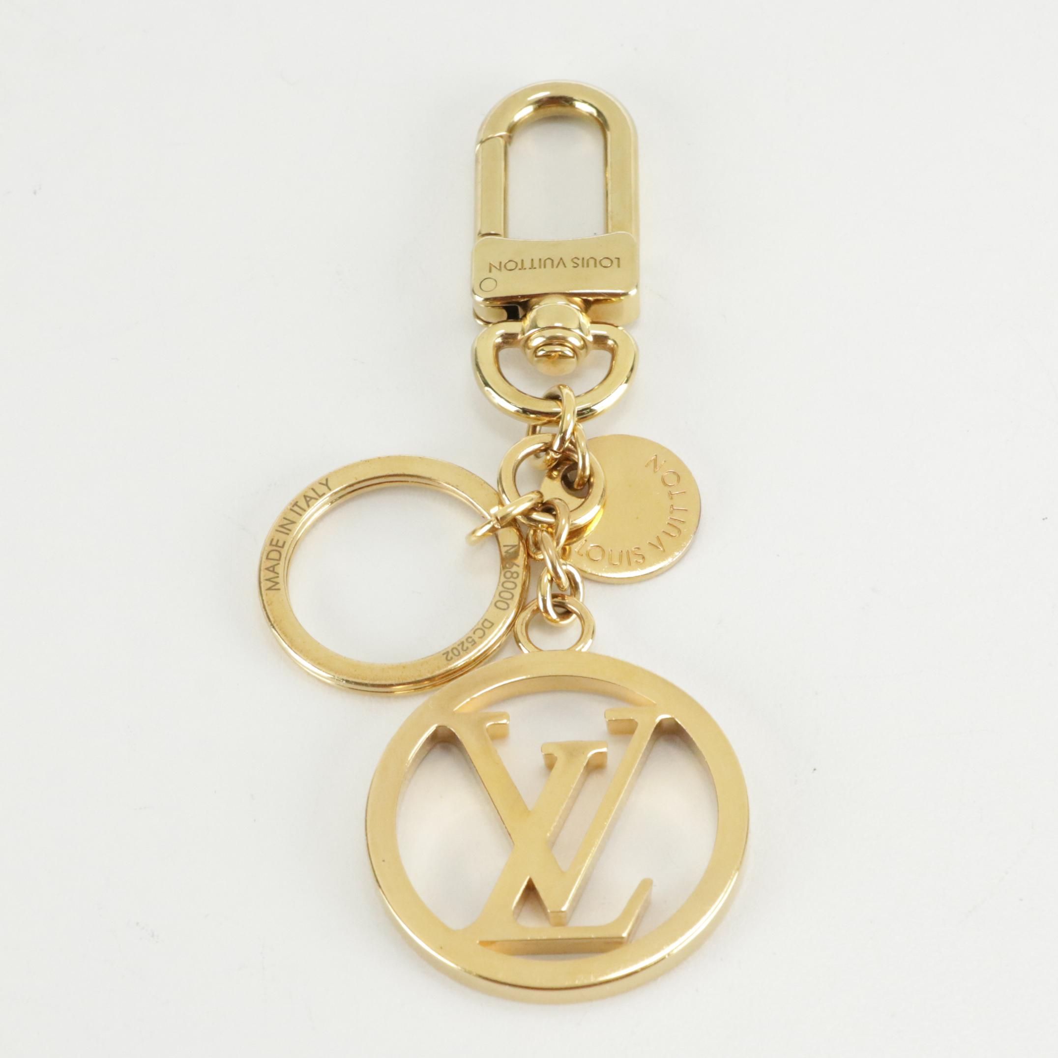 Louis Vuitton LV Circle Bag Charm and Key Ring with Box