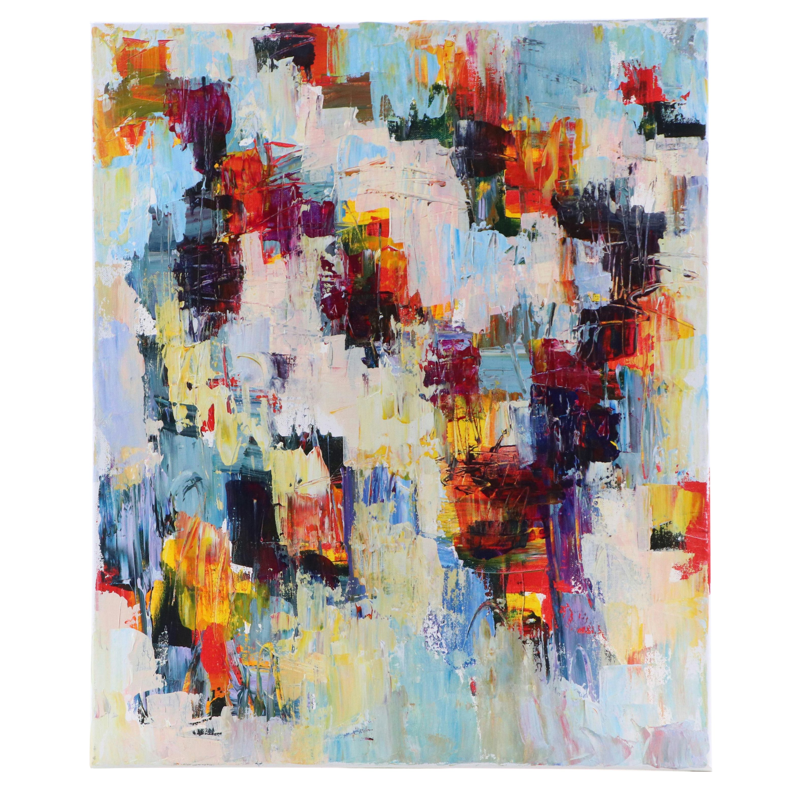 Leif Janek Abstract Acrylic Painting, 21st Century