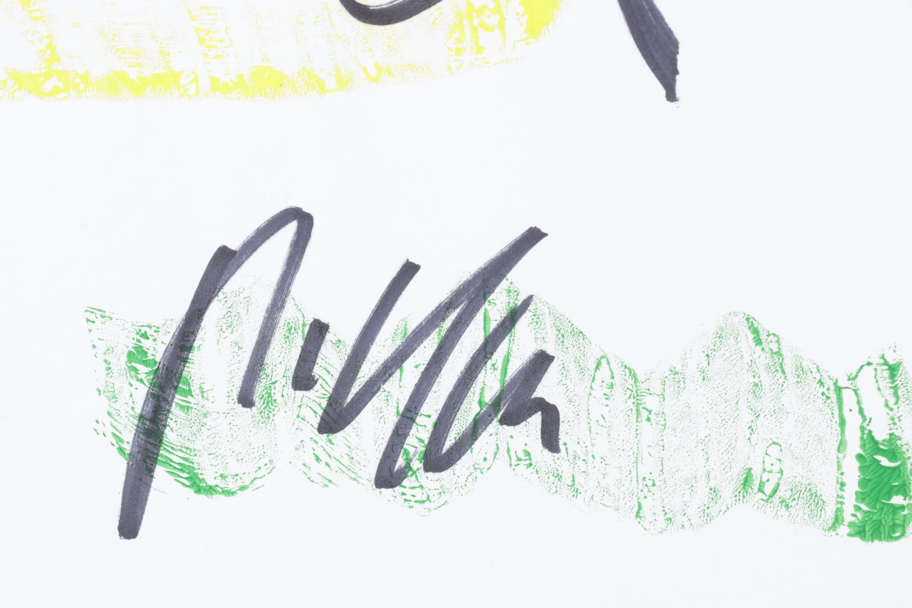 Peter Robert Keil Stylized Abstract Acrylic Portrait, Early 21st Century