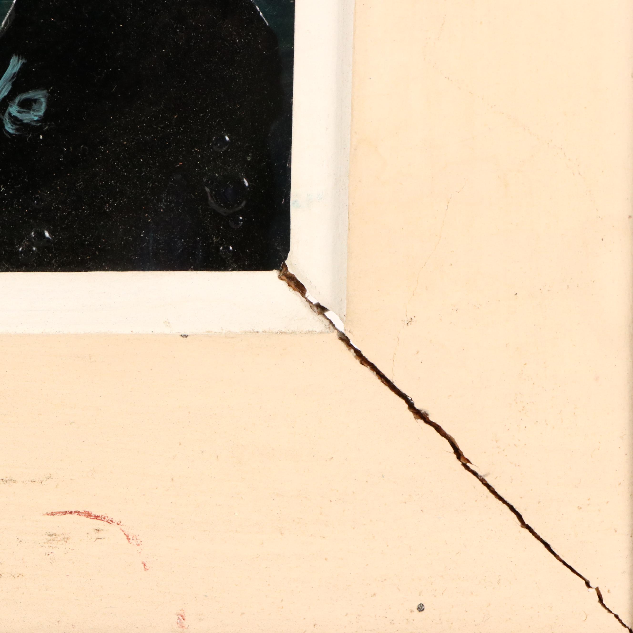 Héctor Raúl Ulloa Burgos Chilean Village Street Scene, Circa 1966