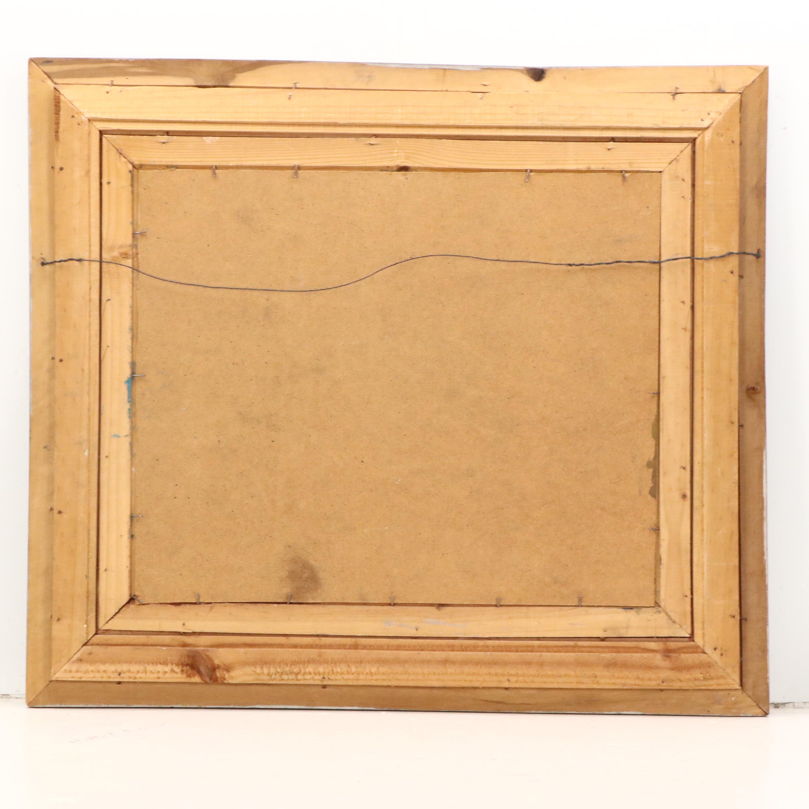 Héctor Raúl Ulloa Burgos Chilean Village Street Scene, Circa 1966