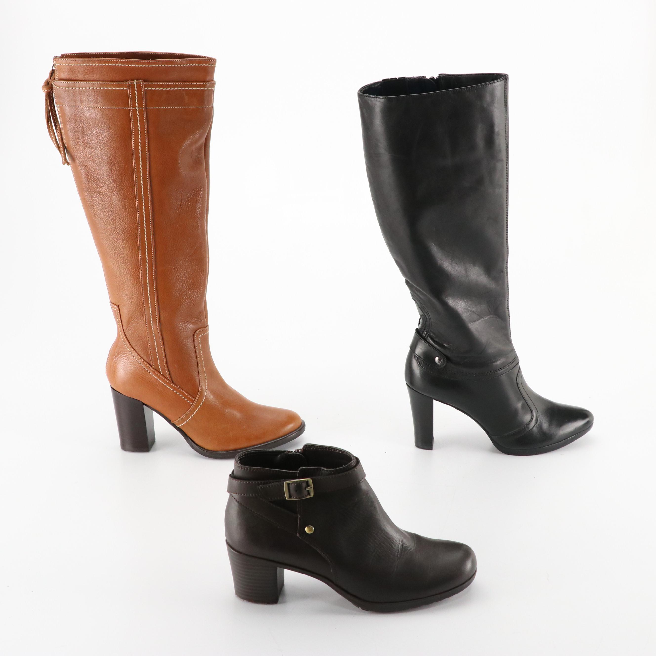 Antonio Melani 'Canter' and Fabianelli Knee-High Boots with Easy Spirit Booties