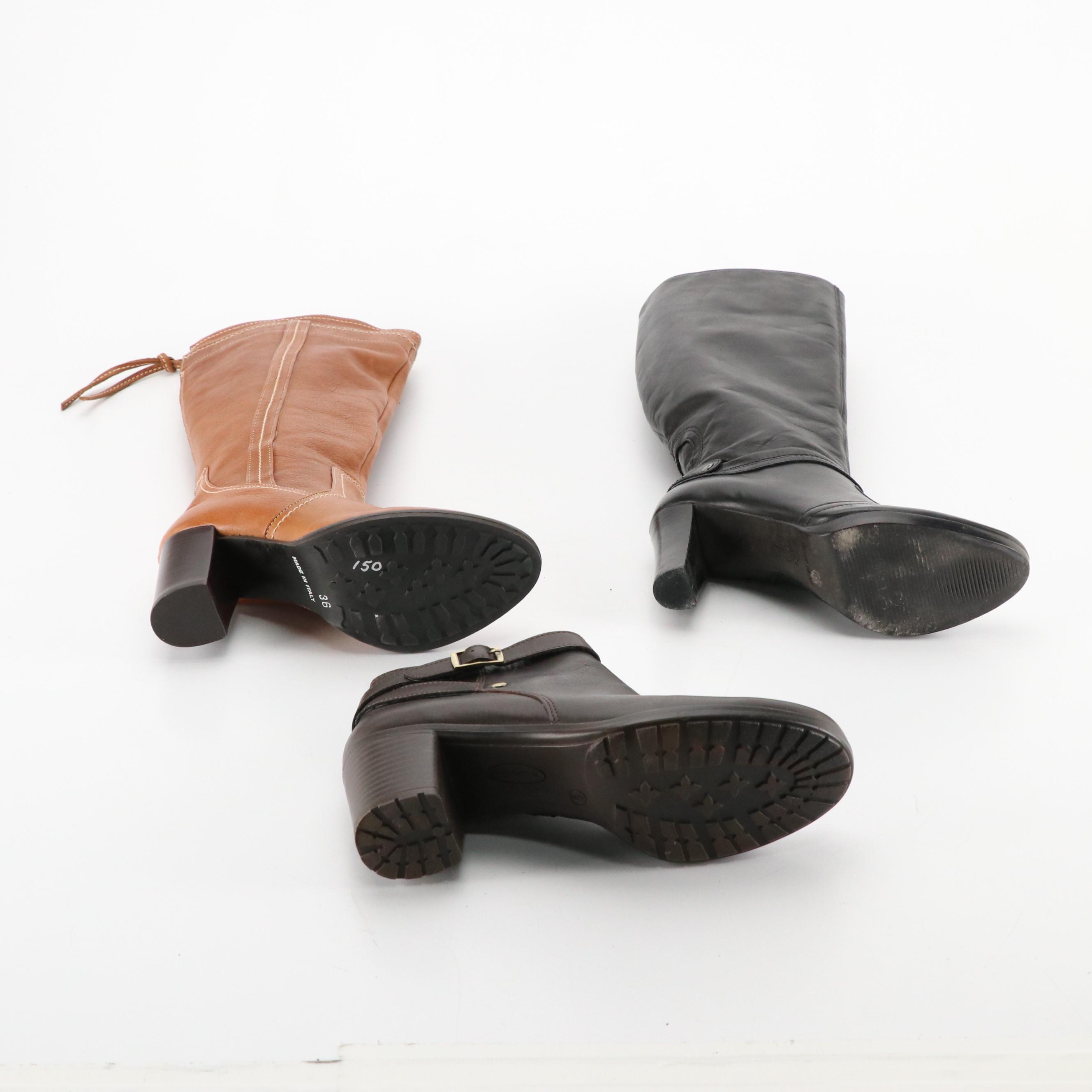 Antonio Melani 'Canter' and Fabianelli Knee-High Boots with Easy Spirit Booties