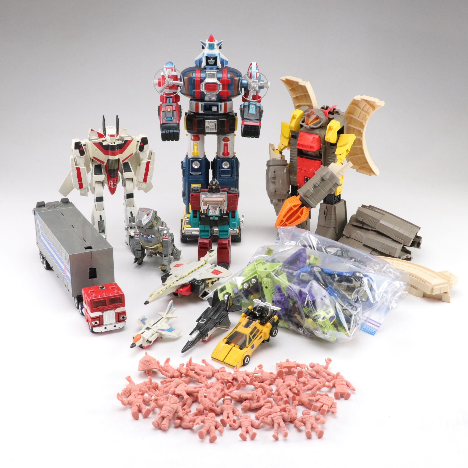 Tranformers G1 Jetfire, Grimlock & Other Japanese Toys