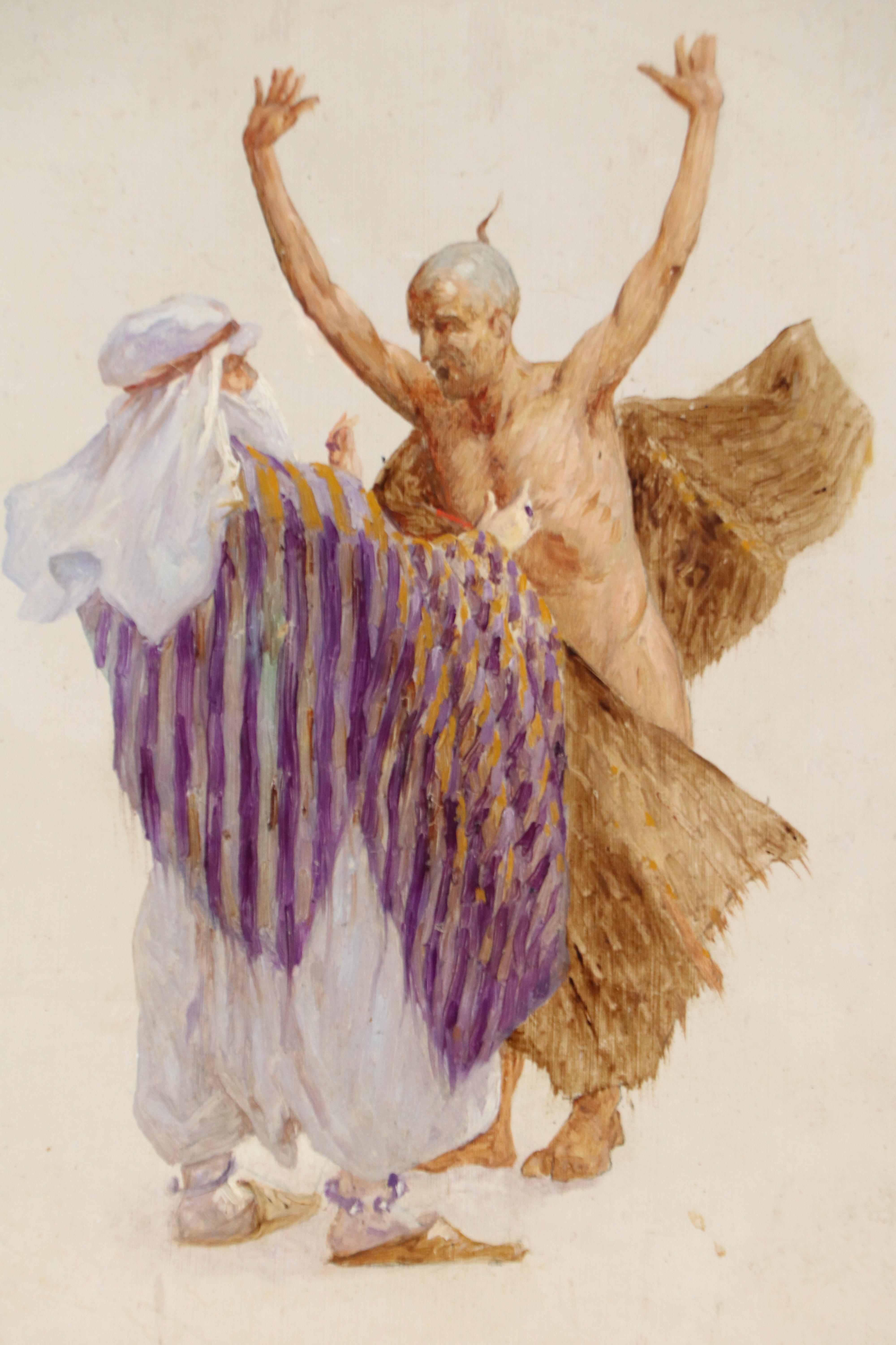 Orientalist Oil Painting of Confrontation