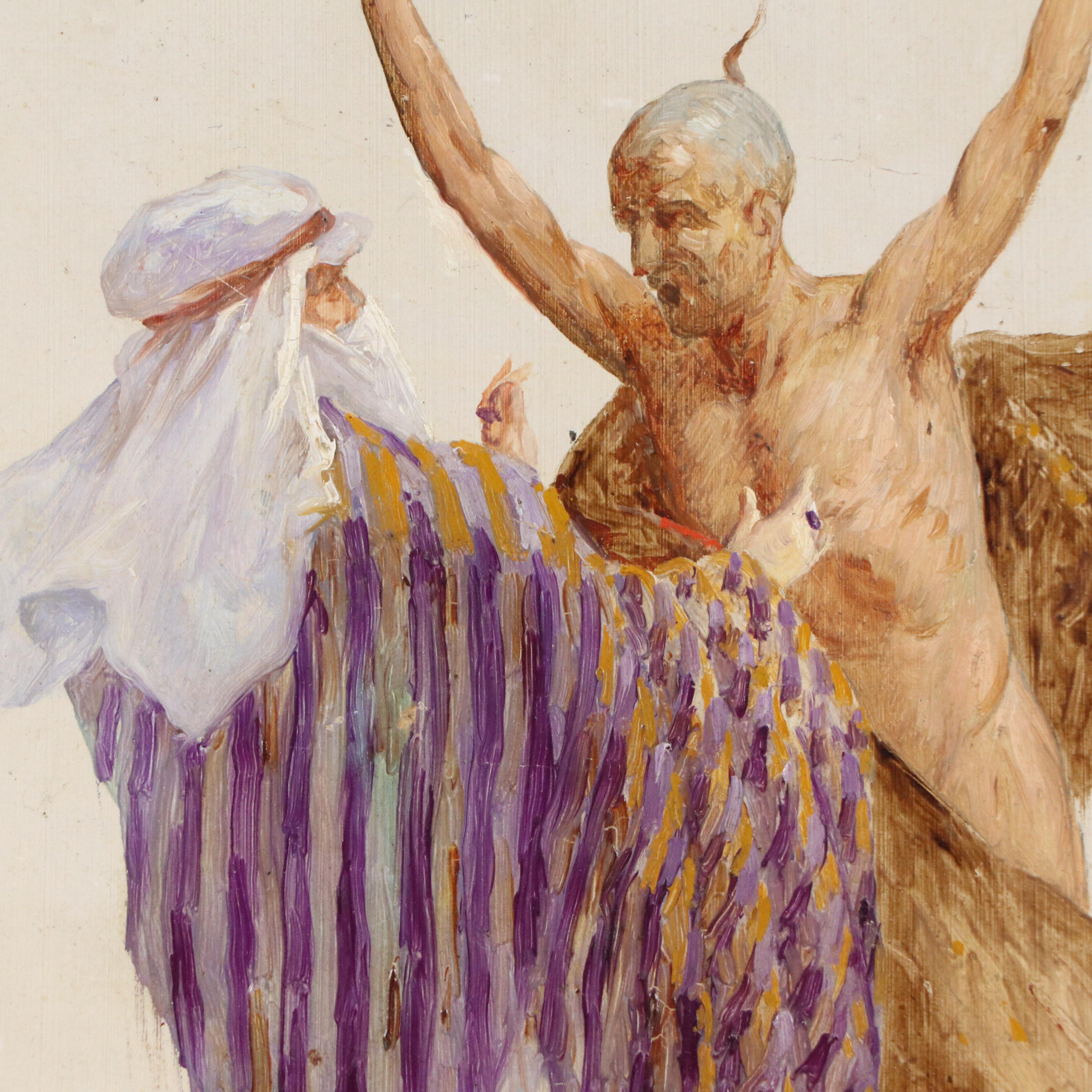 Orientalist Oil Painting of Confrontation