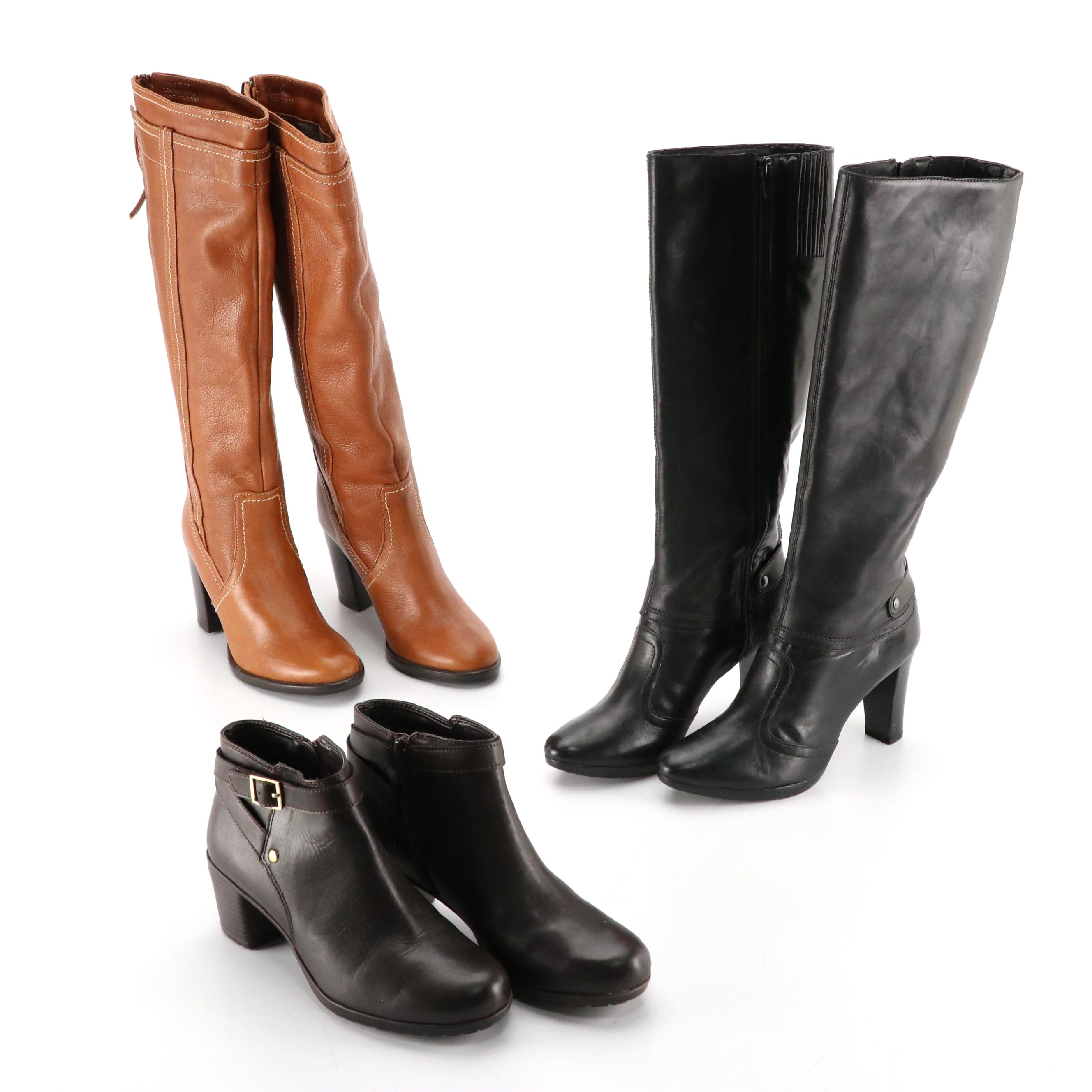 Antonio Melani 'Canter' and Fabianelli Knee-High Boots with Easy Spirit Booties