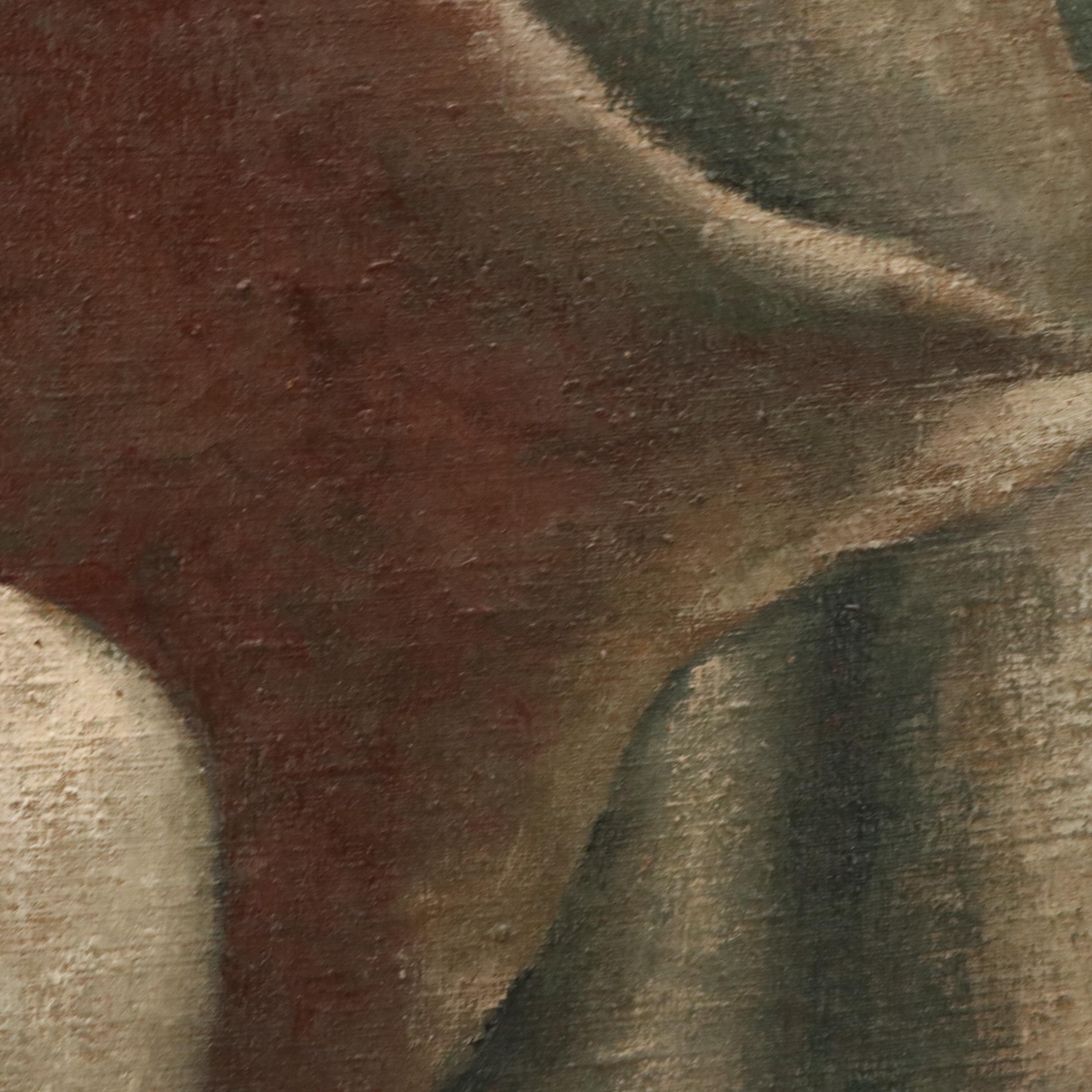 Roland Oudot Oil Painting of Women and Children in Landscape