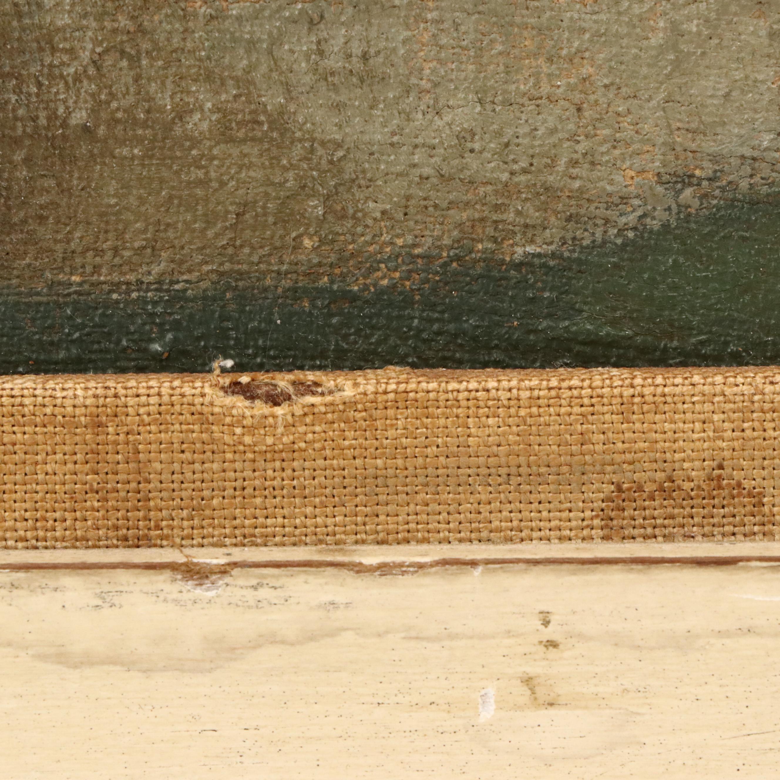 Roland Oudot Oil Painting of Women and Children in Landscape