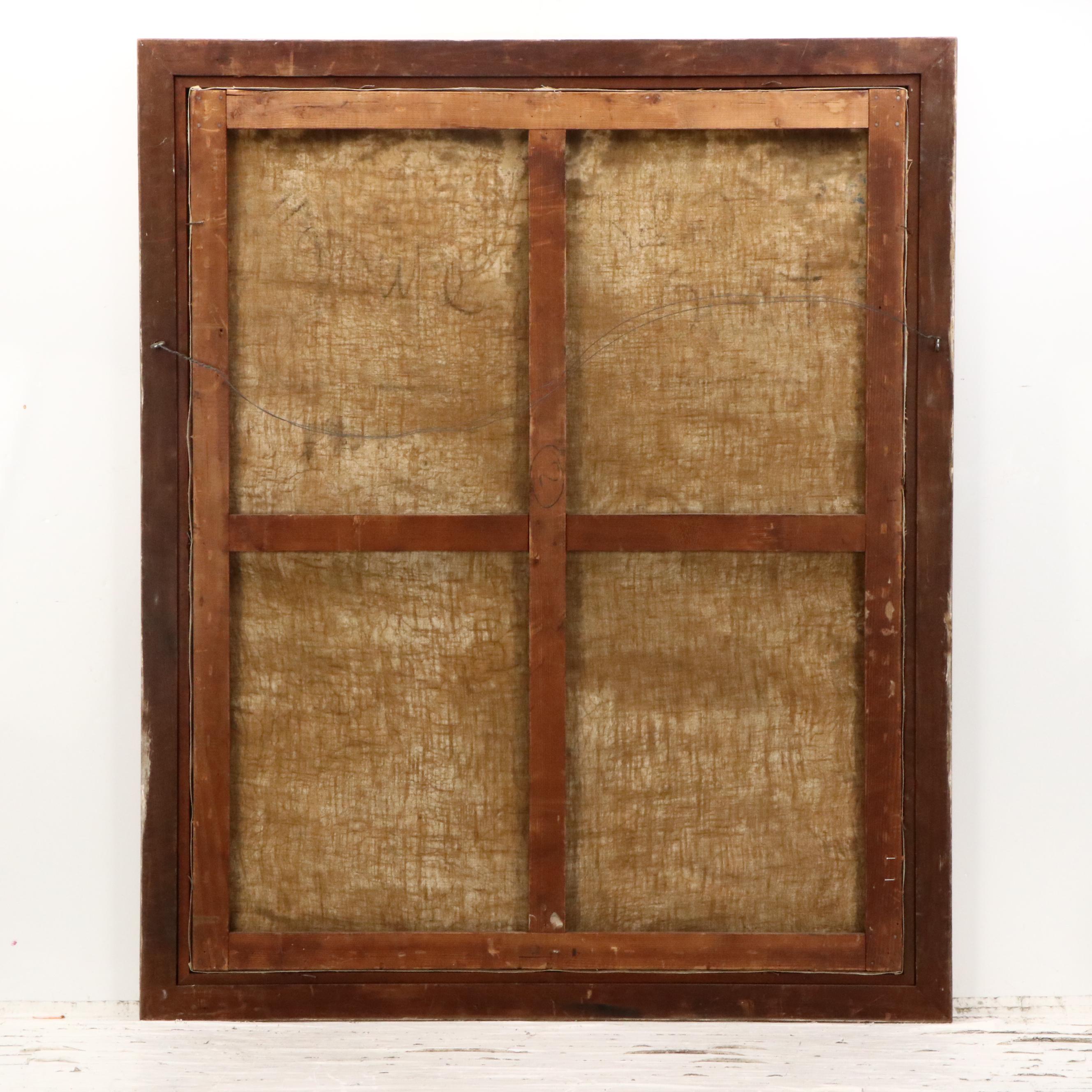 Roland Oudot Oil Painting of Women and Children in Landscape