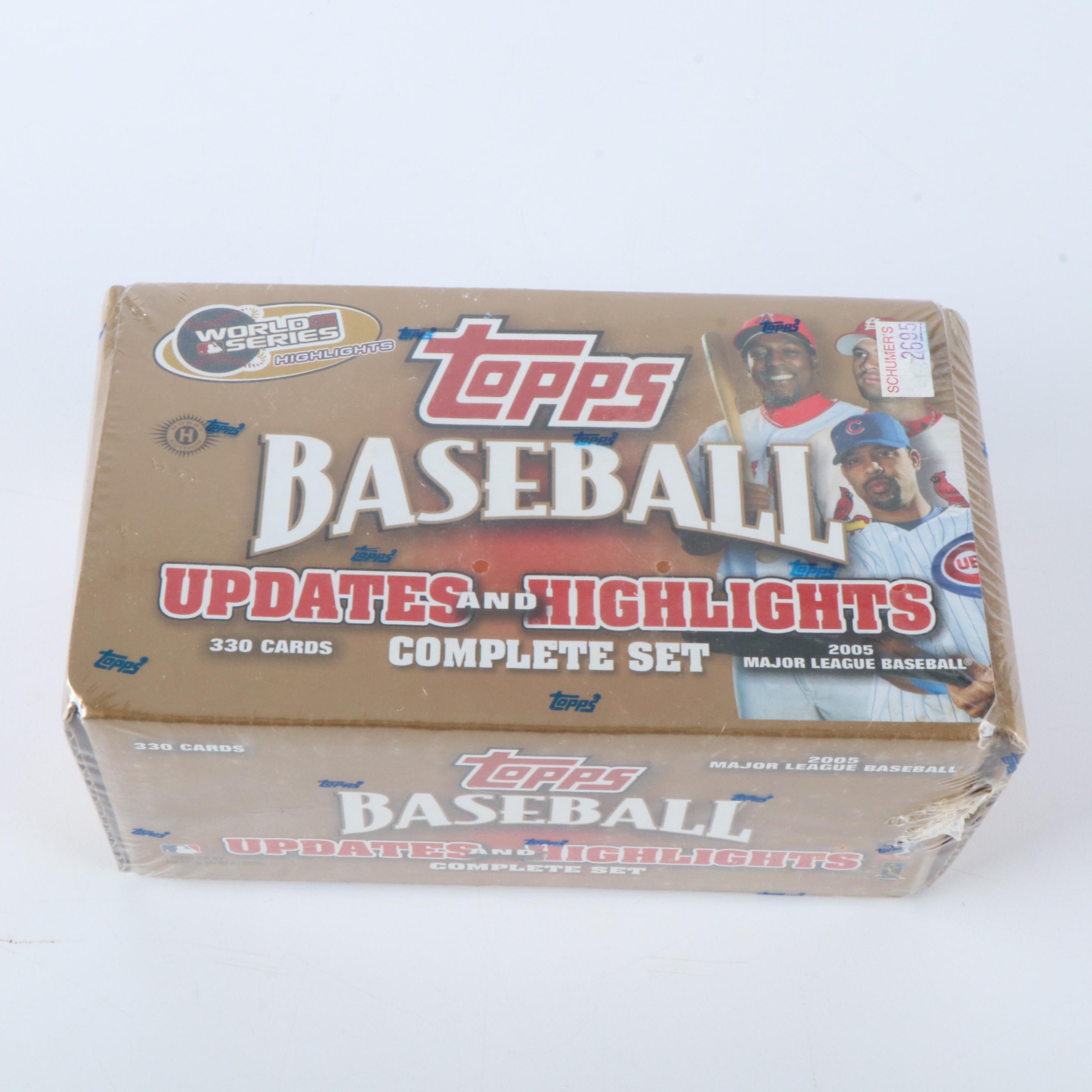 Unopened Topps Baseball Card Sets, 1999 to 2005