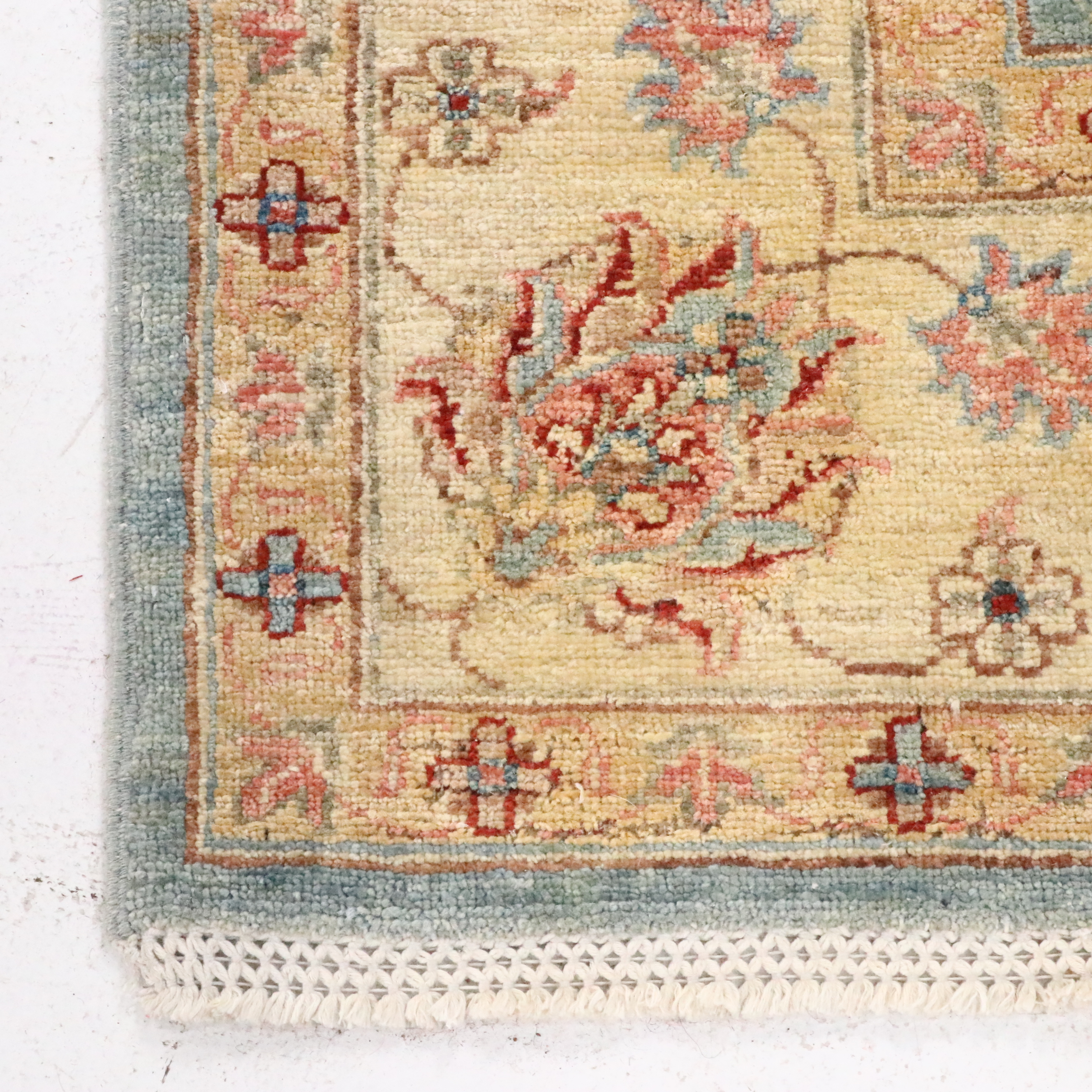 5'8 x 7'11 Hand-Knotted Indian Agra Area Rug