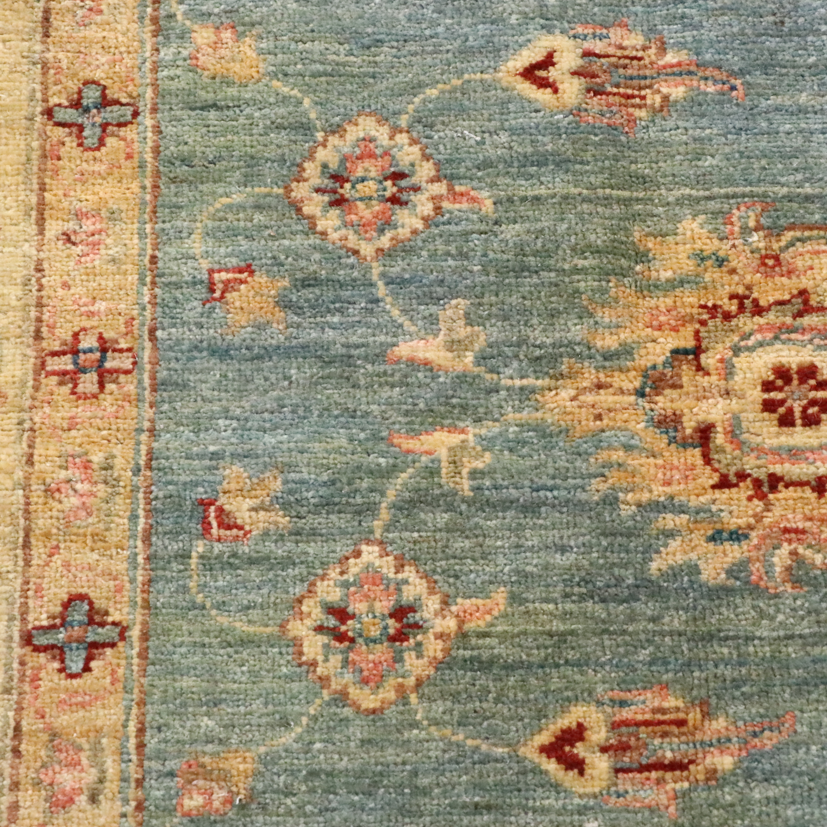 5'8 x 7'11 Hand-Knotted Indian Agra Area Rug
