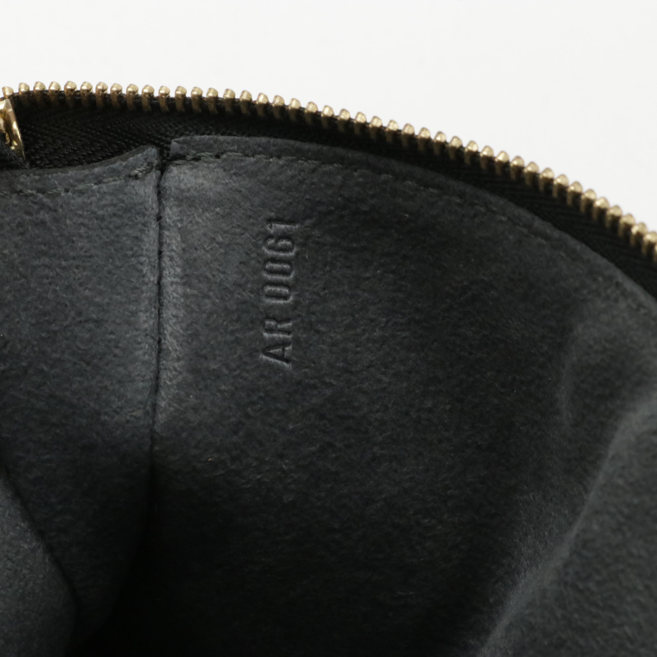 Louis Vuitton Pochette Accessoires Bag in Black Epi Leather