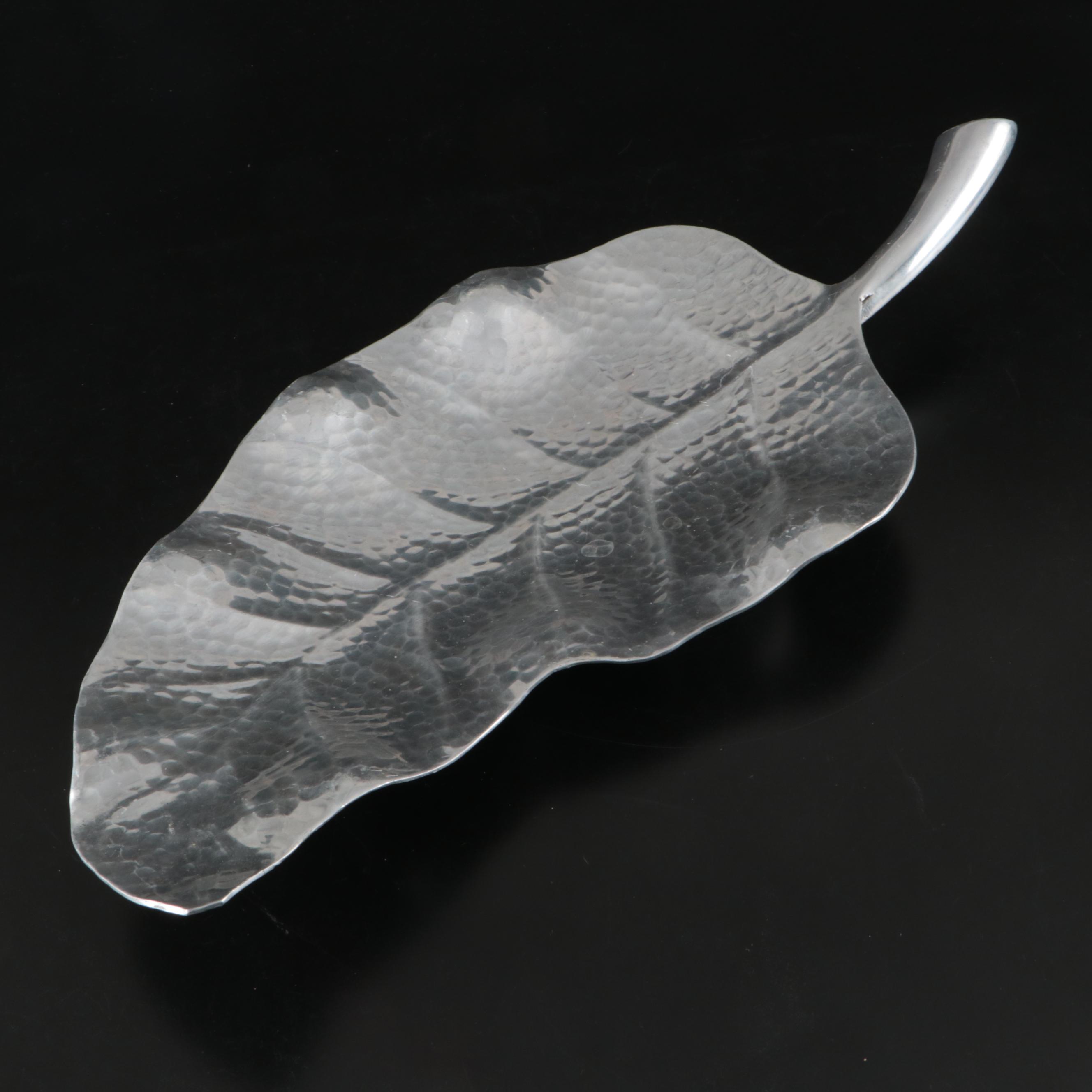 Modern Style Nambé Candlesticks and Chrome Serving Trays