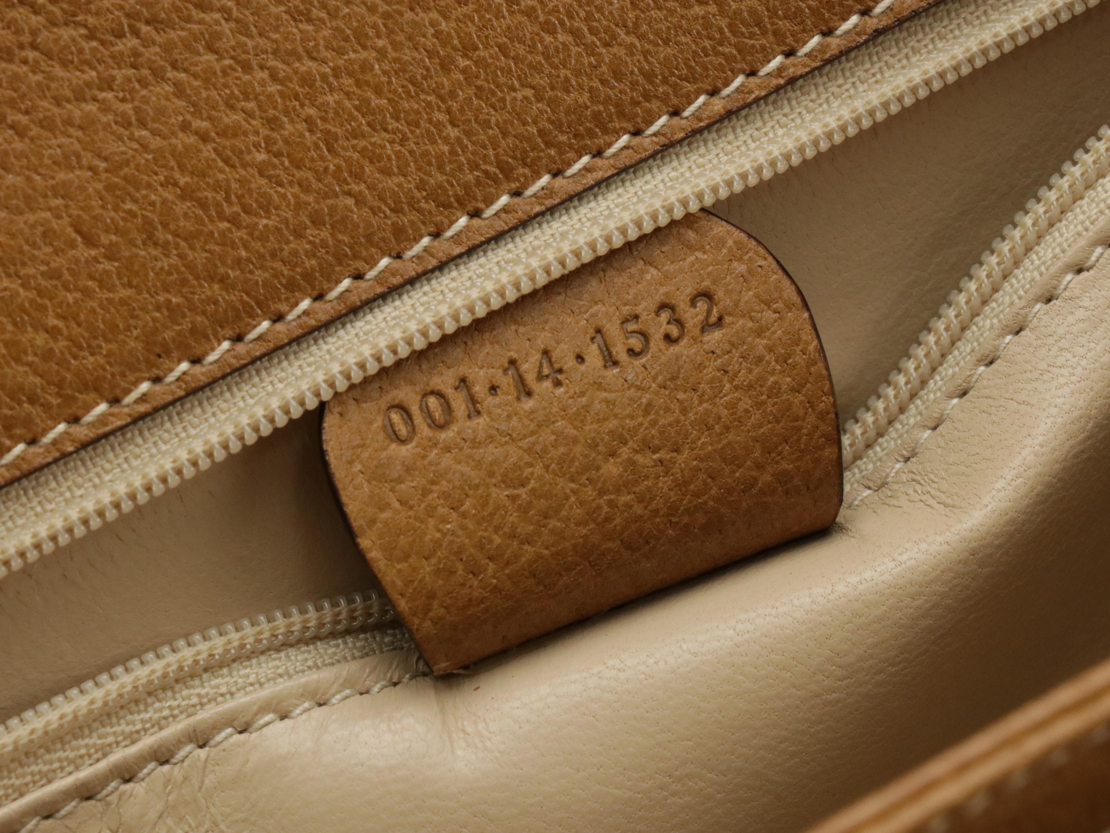 Gucci Vintage Buckle Flap Bag in Brown Cinghiale Leather