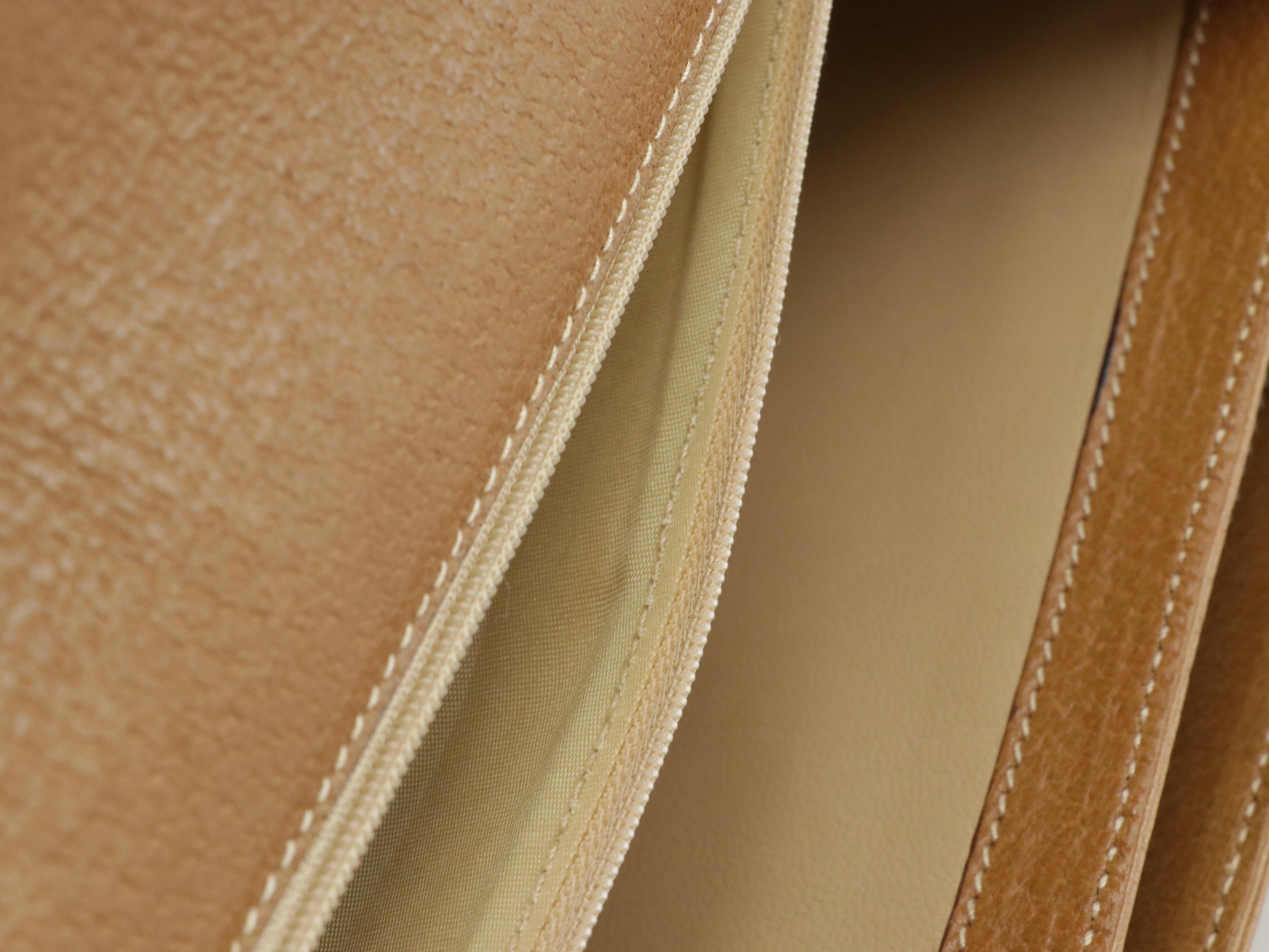 Gucci Vintage Buckle Flap Bag in Brown Cinghiale Leather