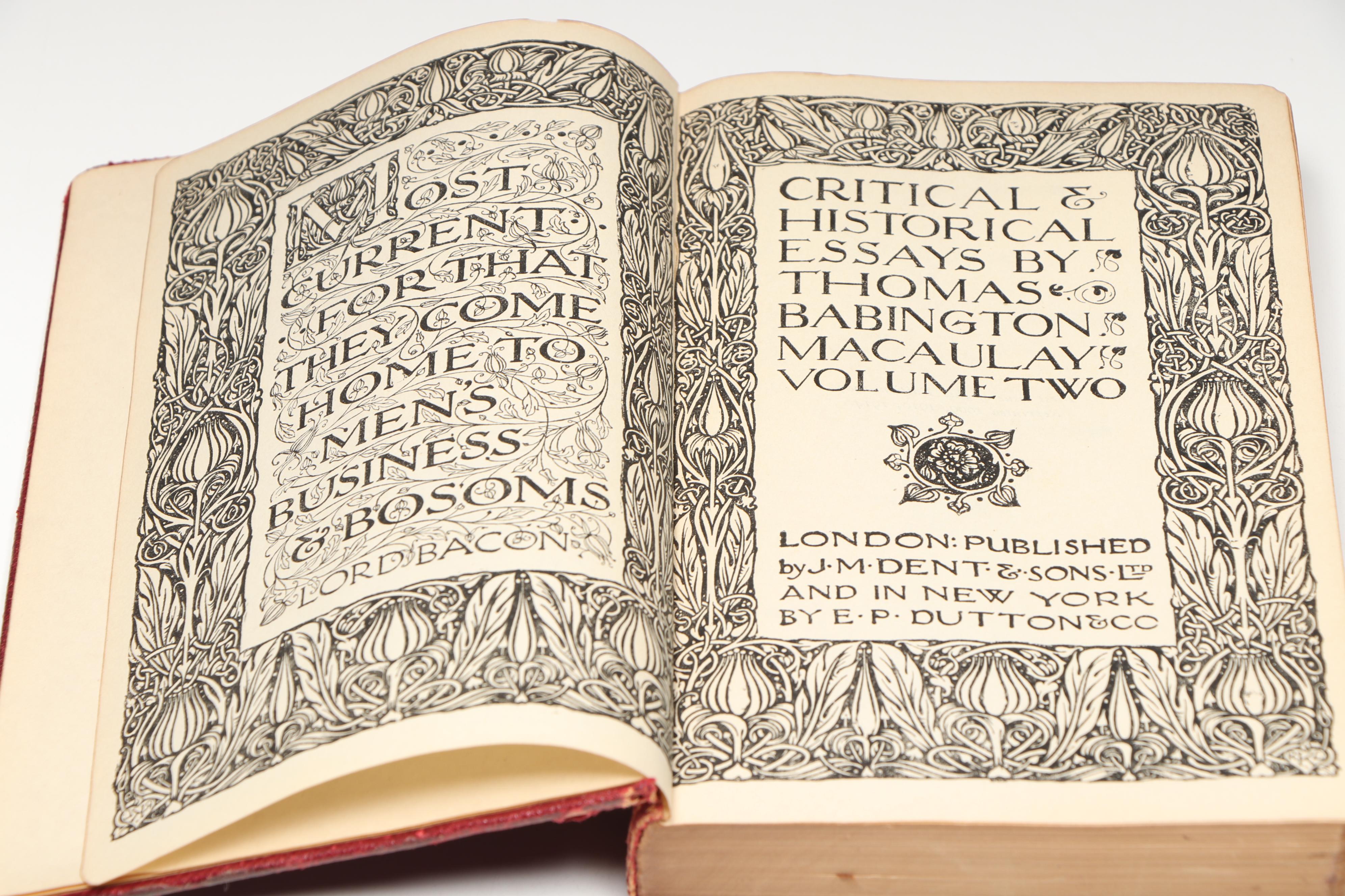 Everyman's Library Shakespeare, Franklin and More Classics, Early 20th Century