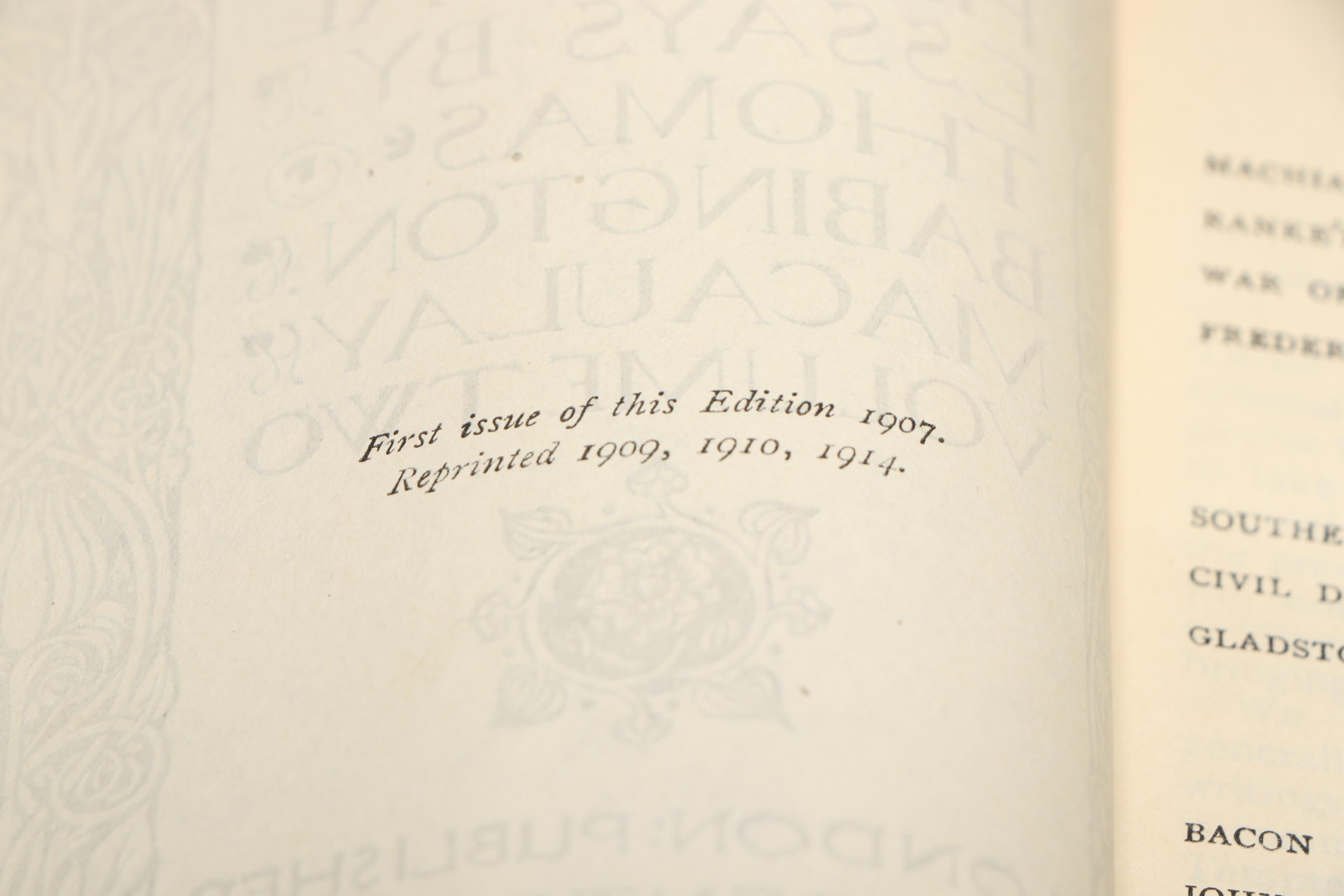 Everyman's Library Shakespeare, Franklin and More Classics, Early 20th Century