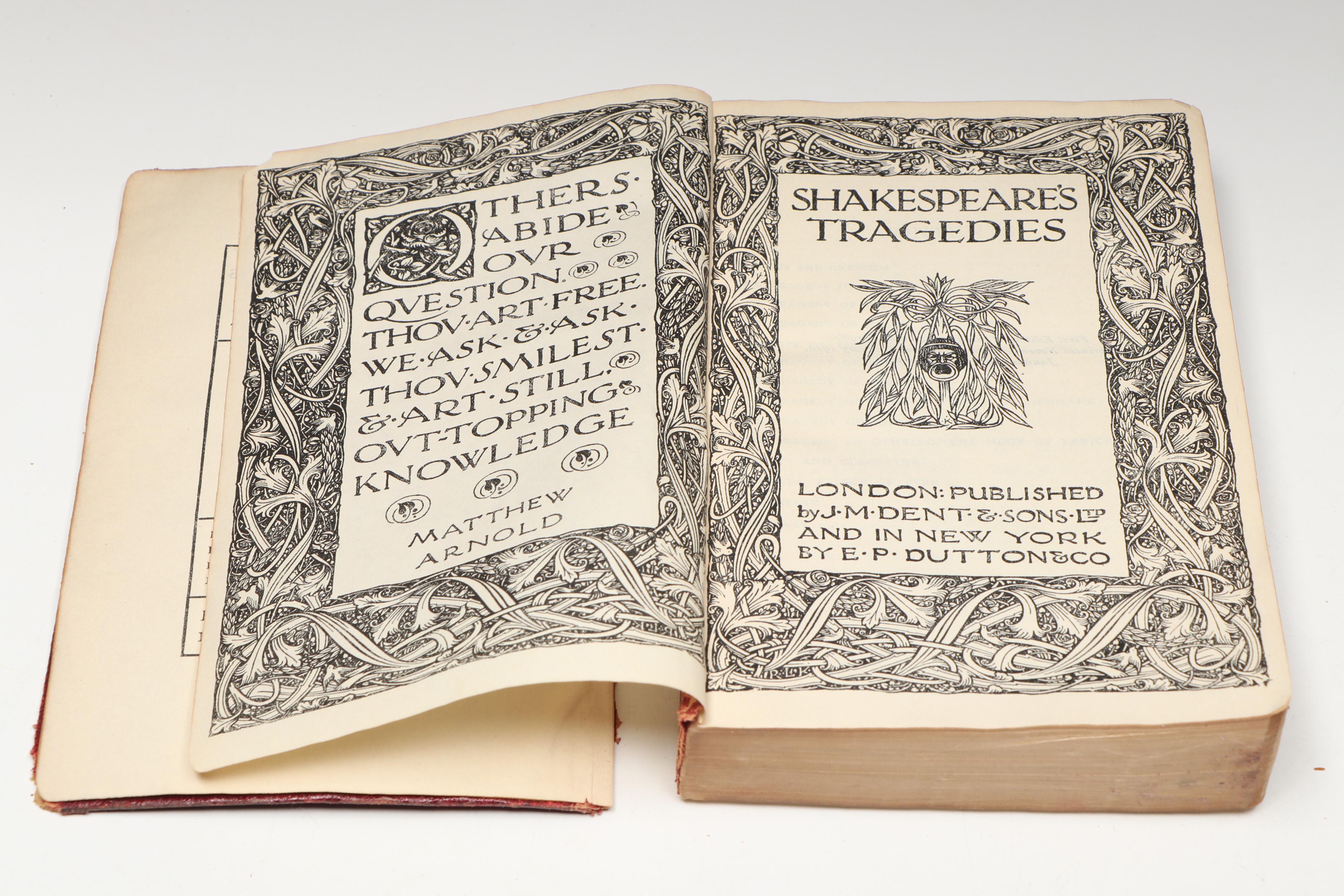 Everyman's Library Shakespeare, Franklin and More Classics, Early 20th Century