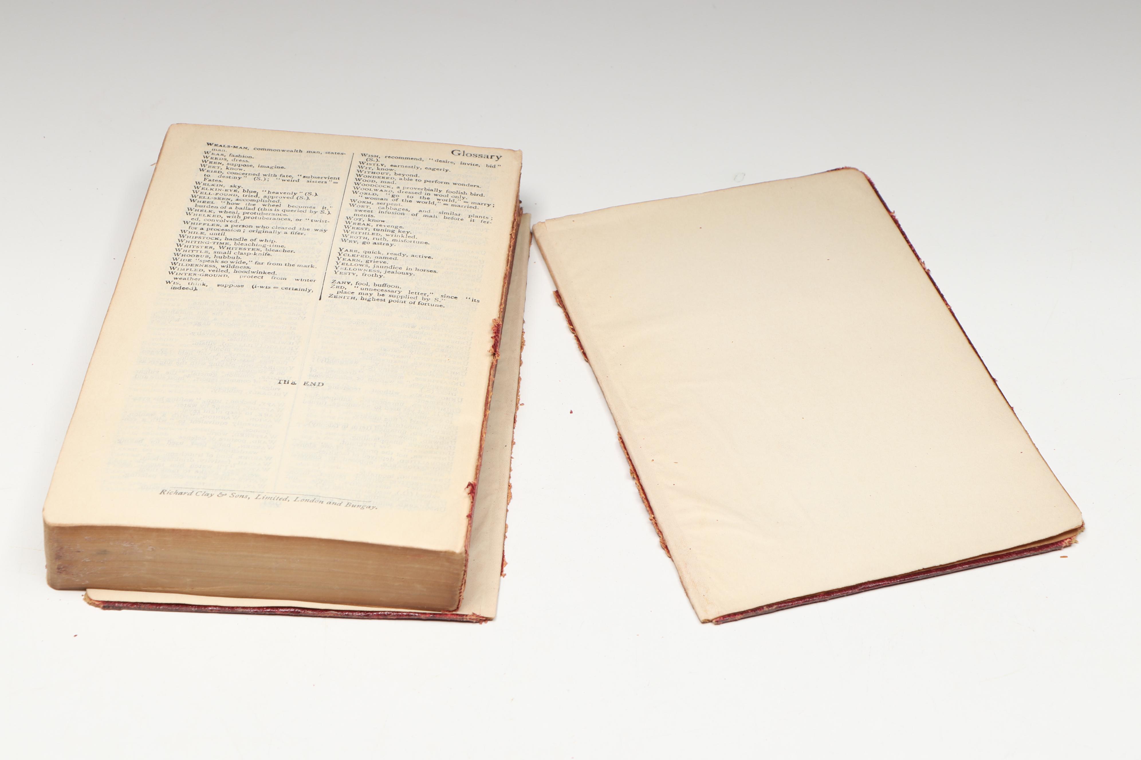 Everyman's Library Shakespeare, Franklin and More Classics, Early 20th Century