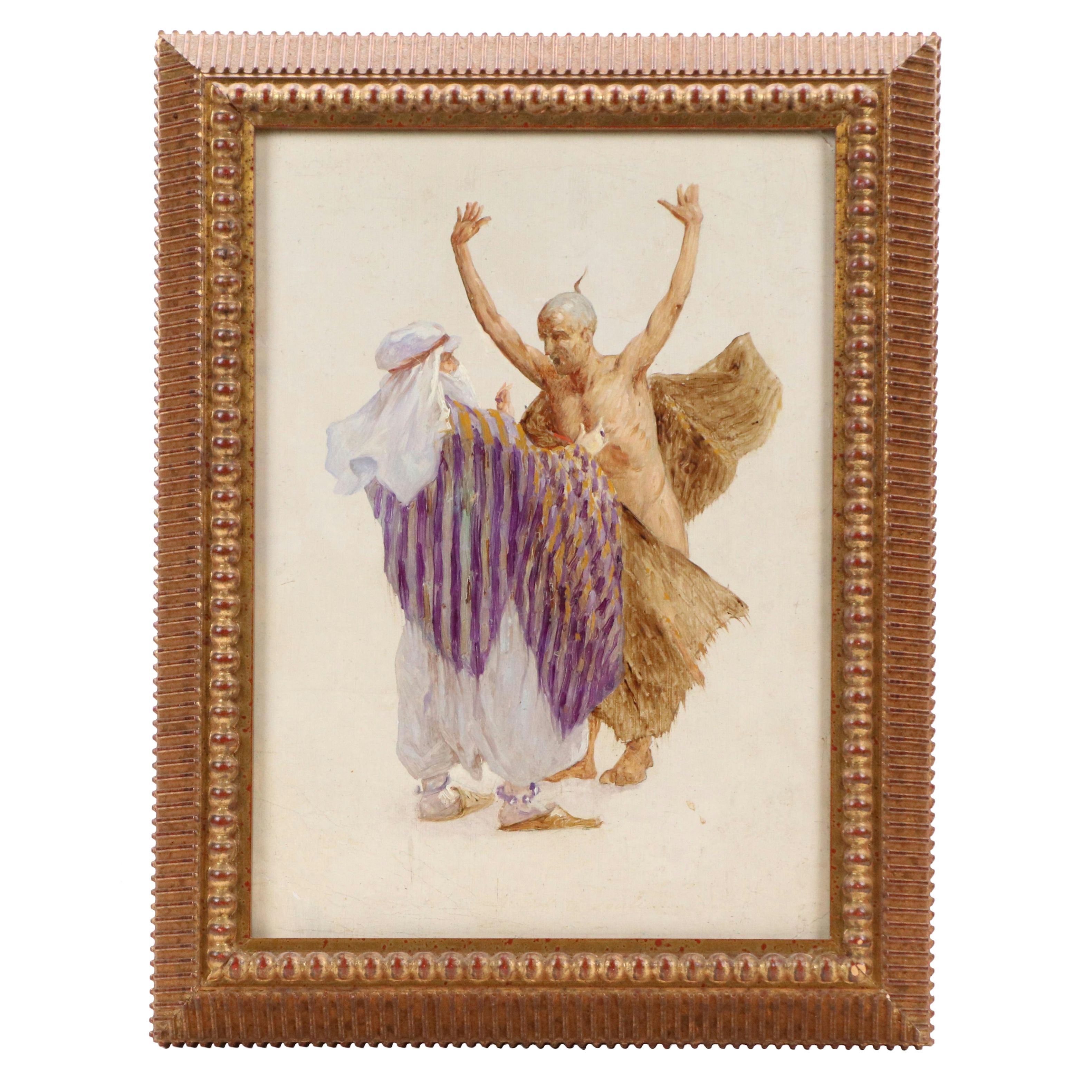 Orientalist Oil Painting of Confrontation