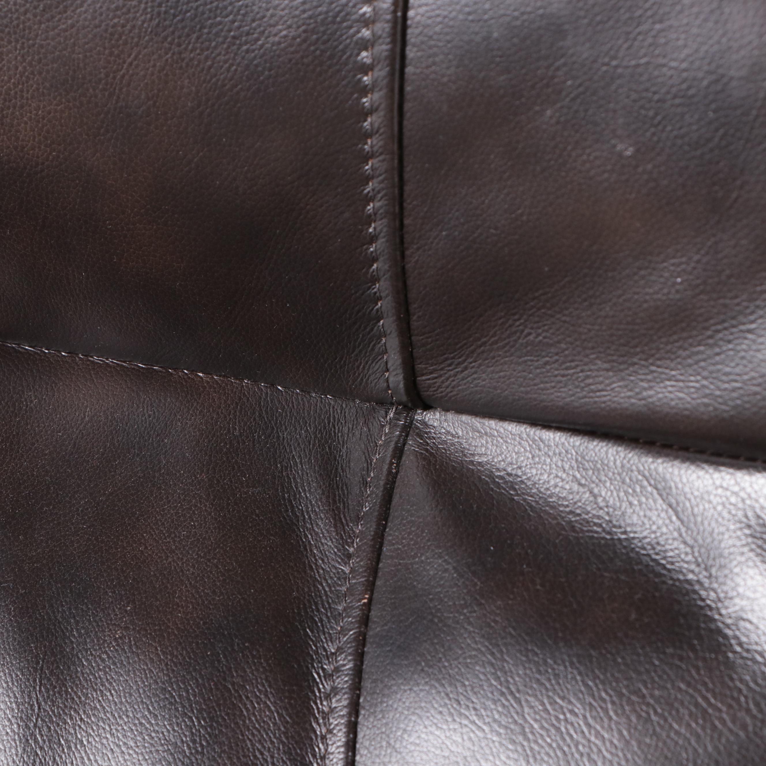Overstuffed Faux Leather Recliner