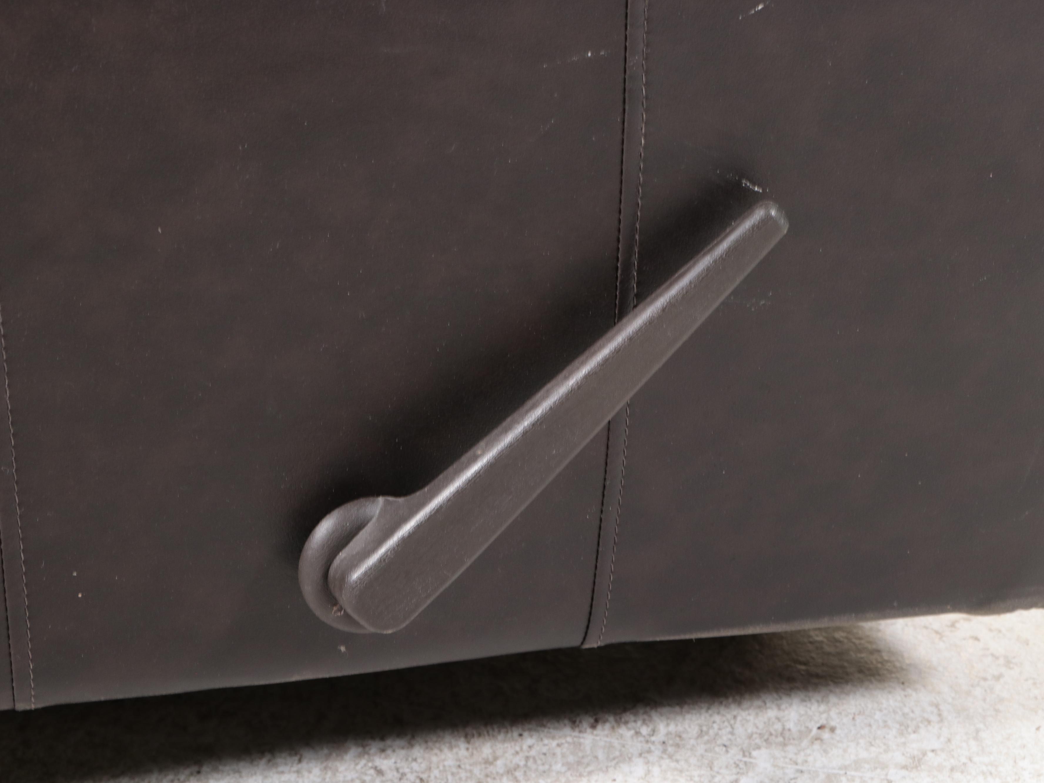 Overstuffed Faux Leather Recliner