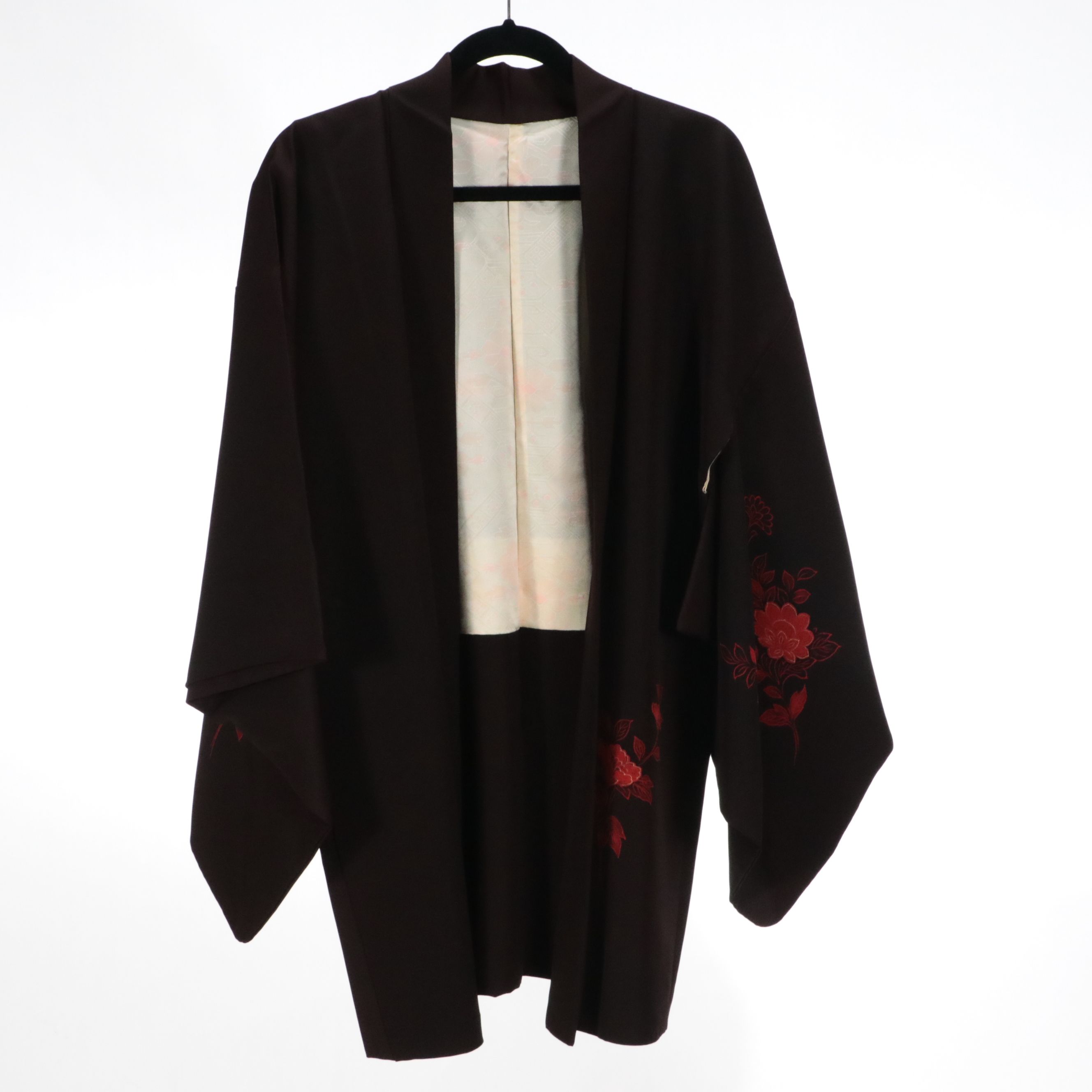 Japanese Haori in Silk with Hand-Painting