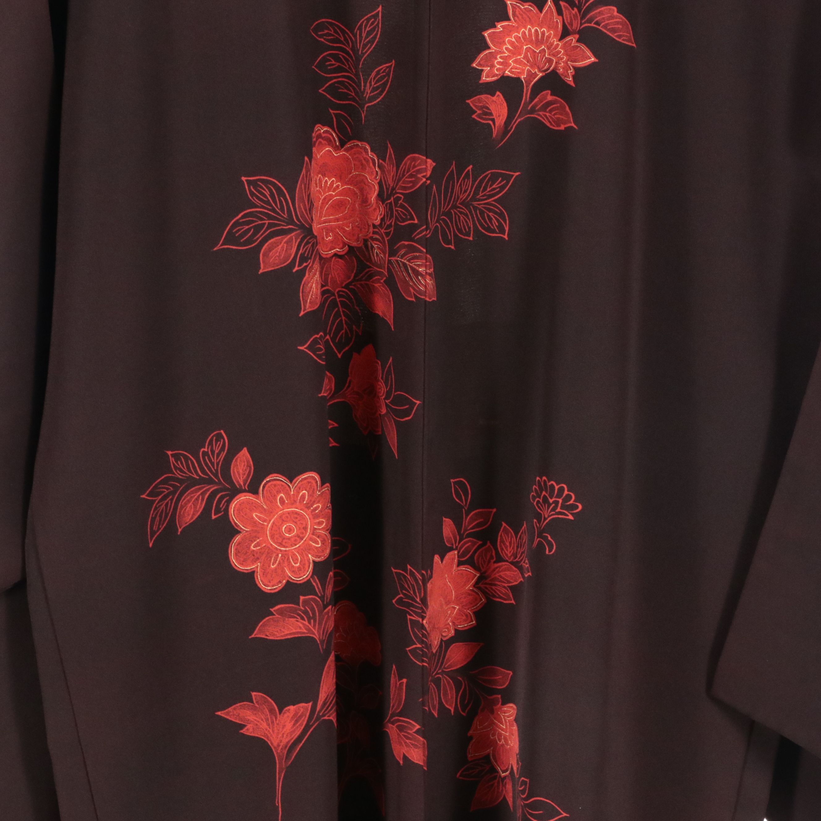 Japanese Haori in Silk with Hand-Painting