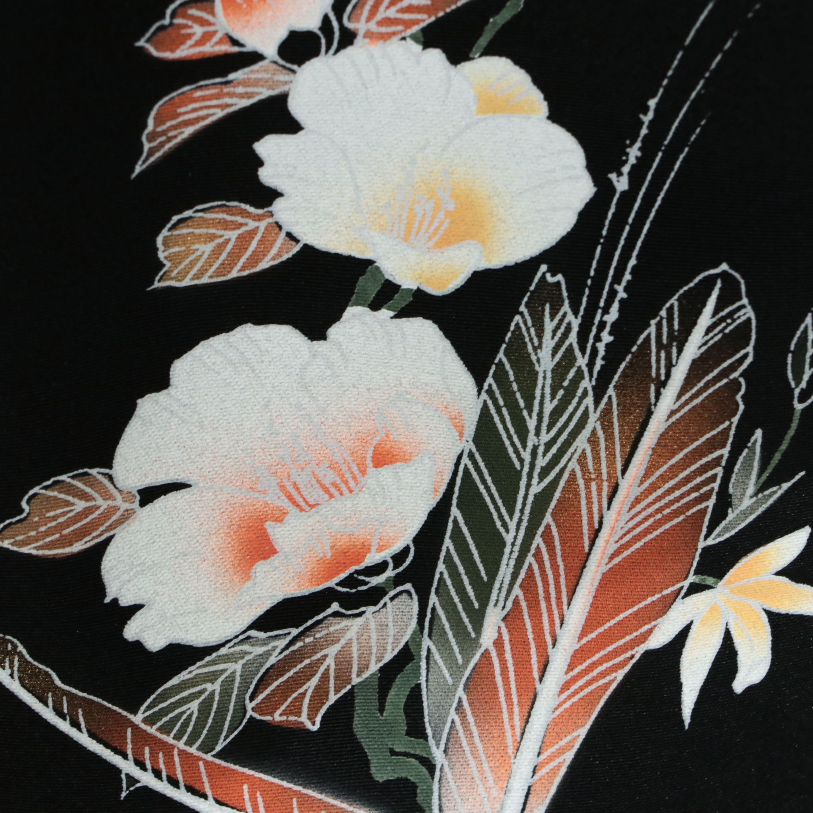 Japanese Haori in Silk with Hand-Painting