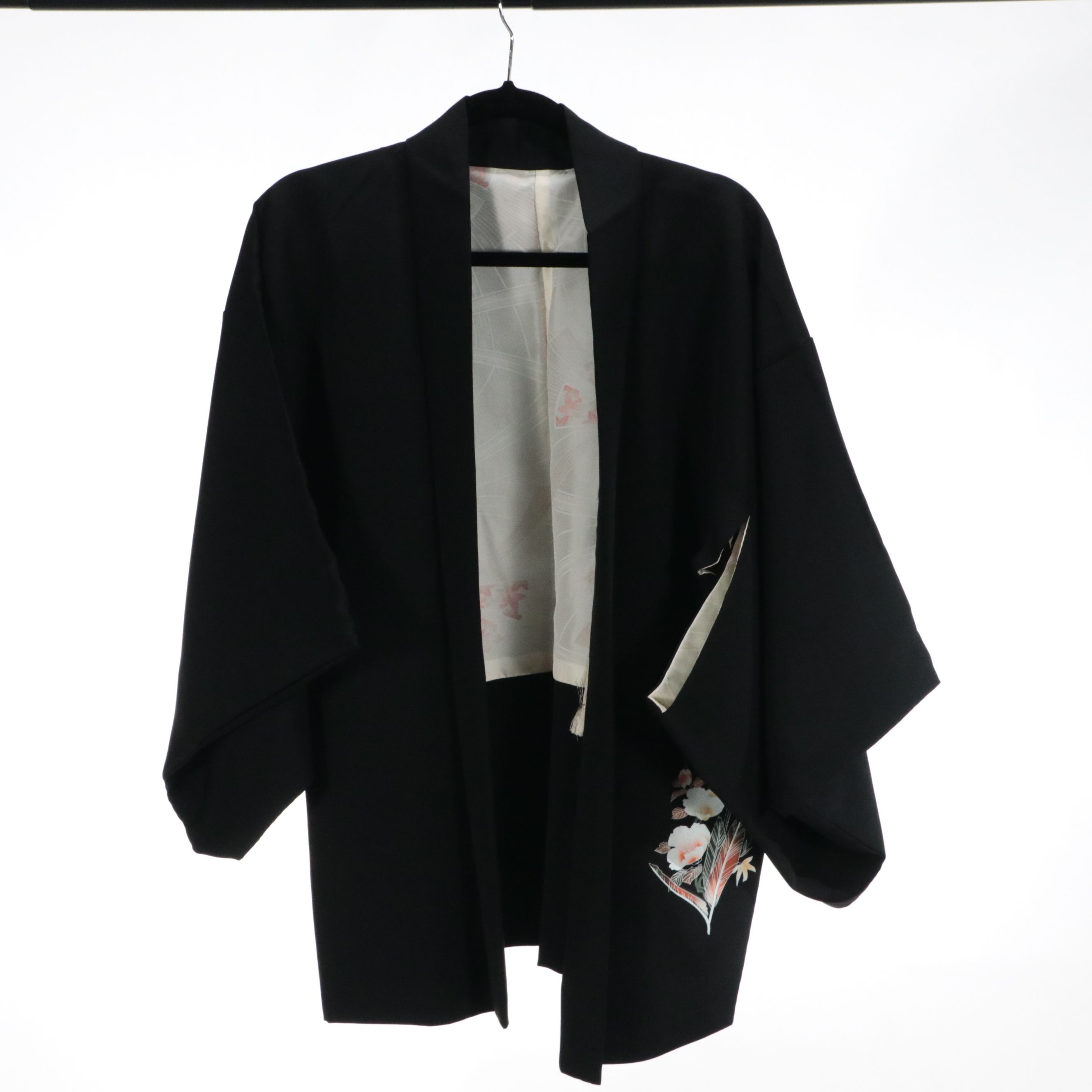 Japanese Haori in Silk with Hand-Painting