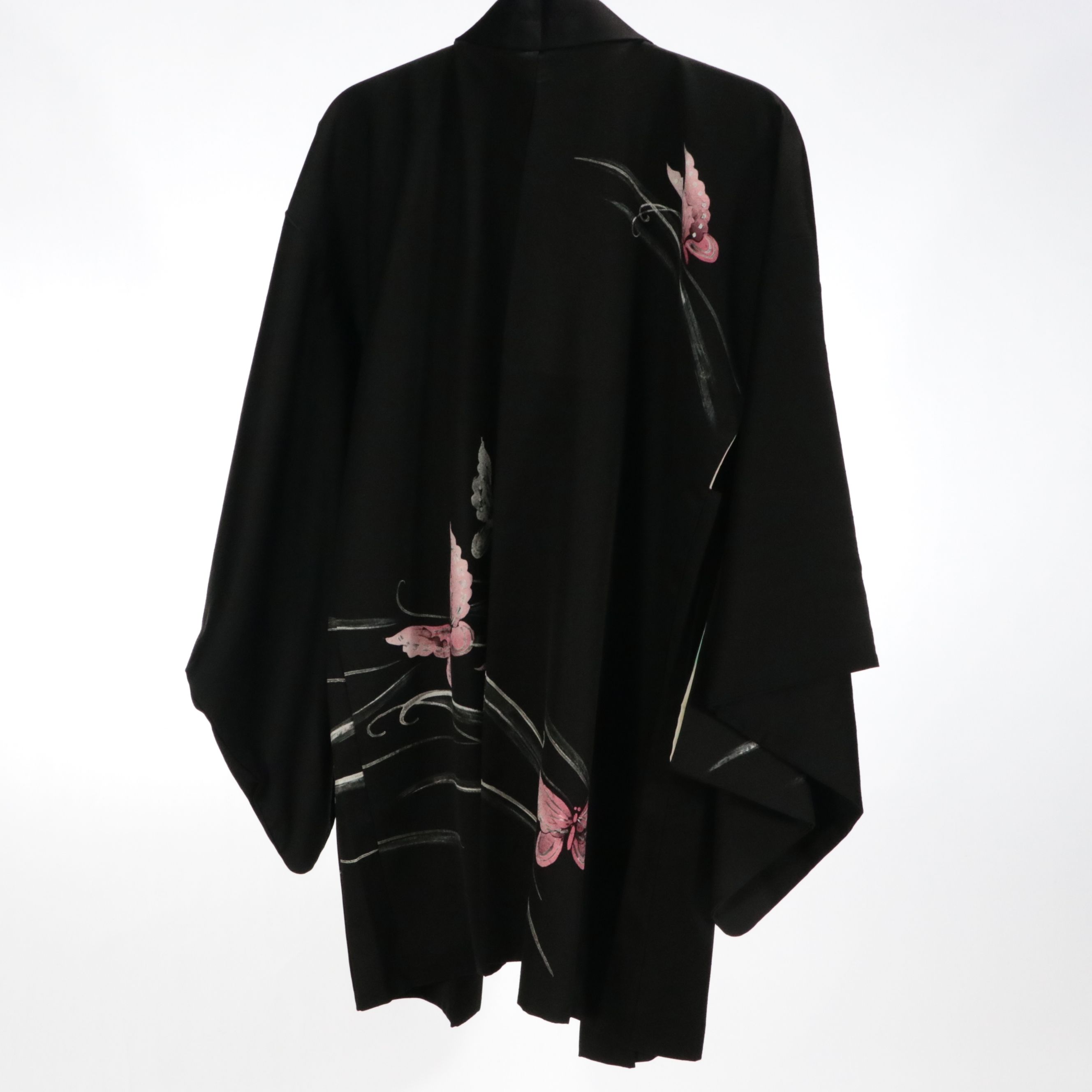 Japanese Haori in Silk with Hand-Painting