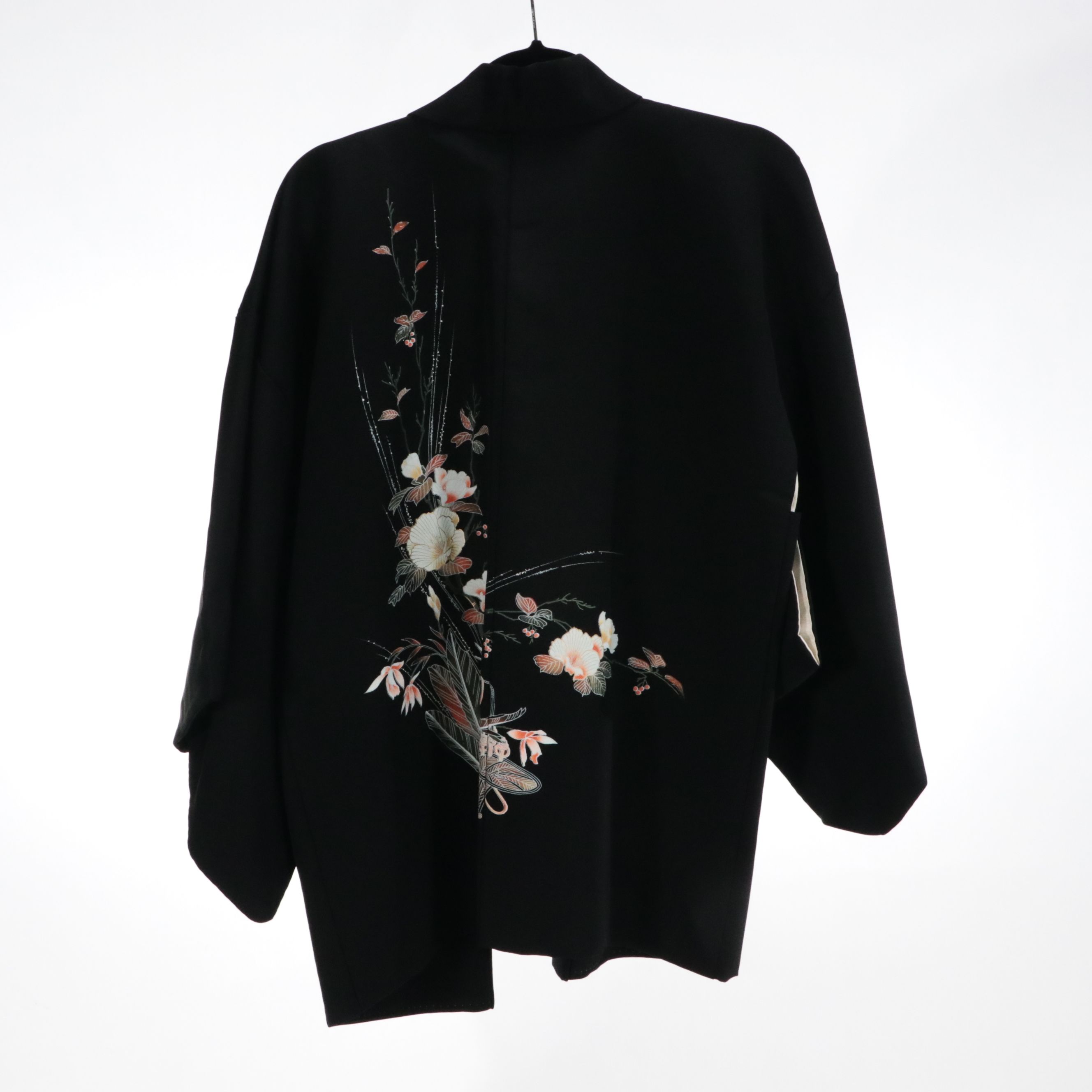 Japanese Haori in Silk with Hand-Painting
