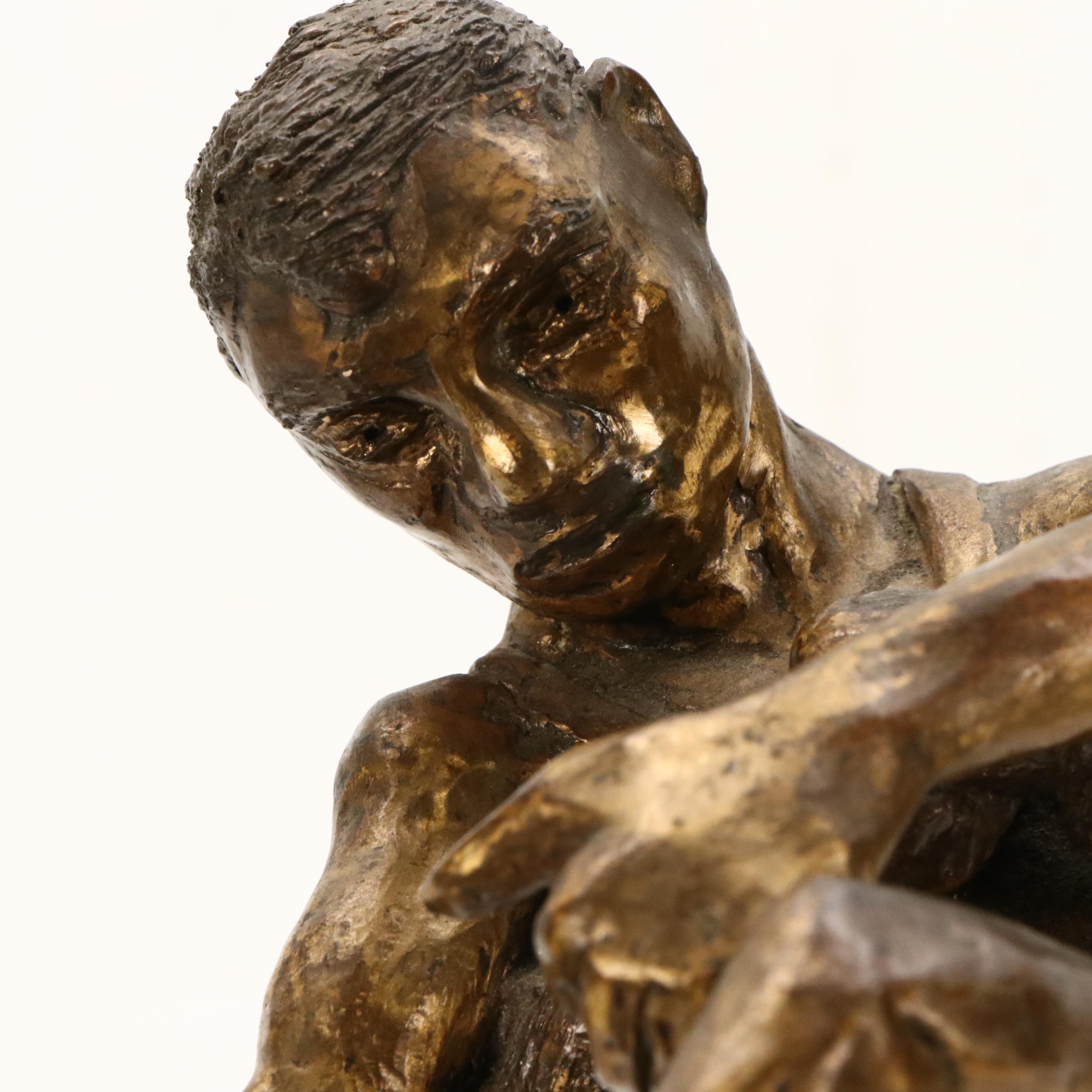 Bronze Sculpture of Hercules Slaying Nemean Lion, 20th Century