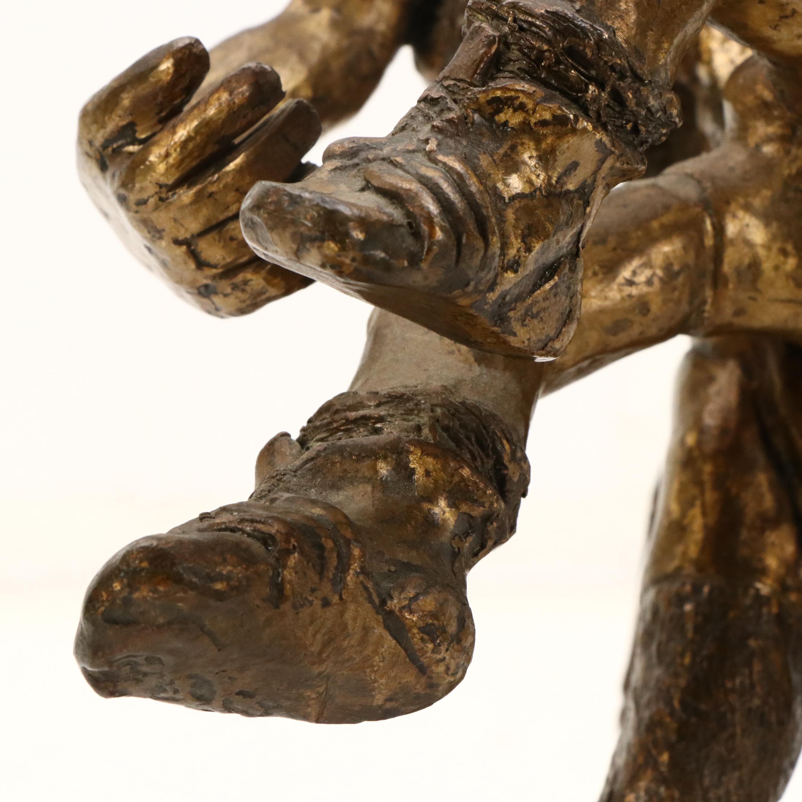 Bronze Sculpture of Hercules Slaying Nemean Lion, 20th Century