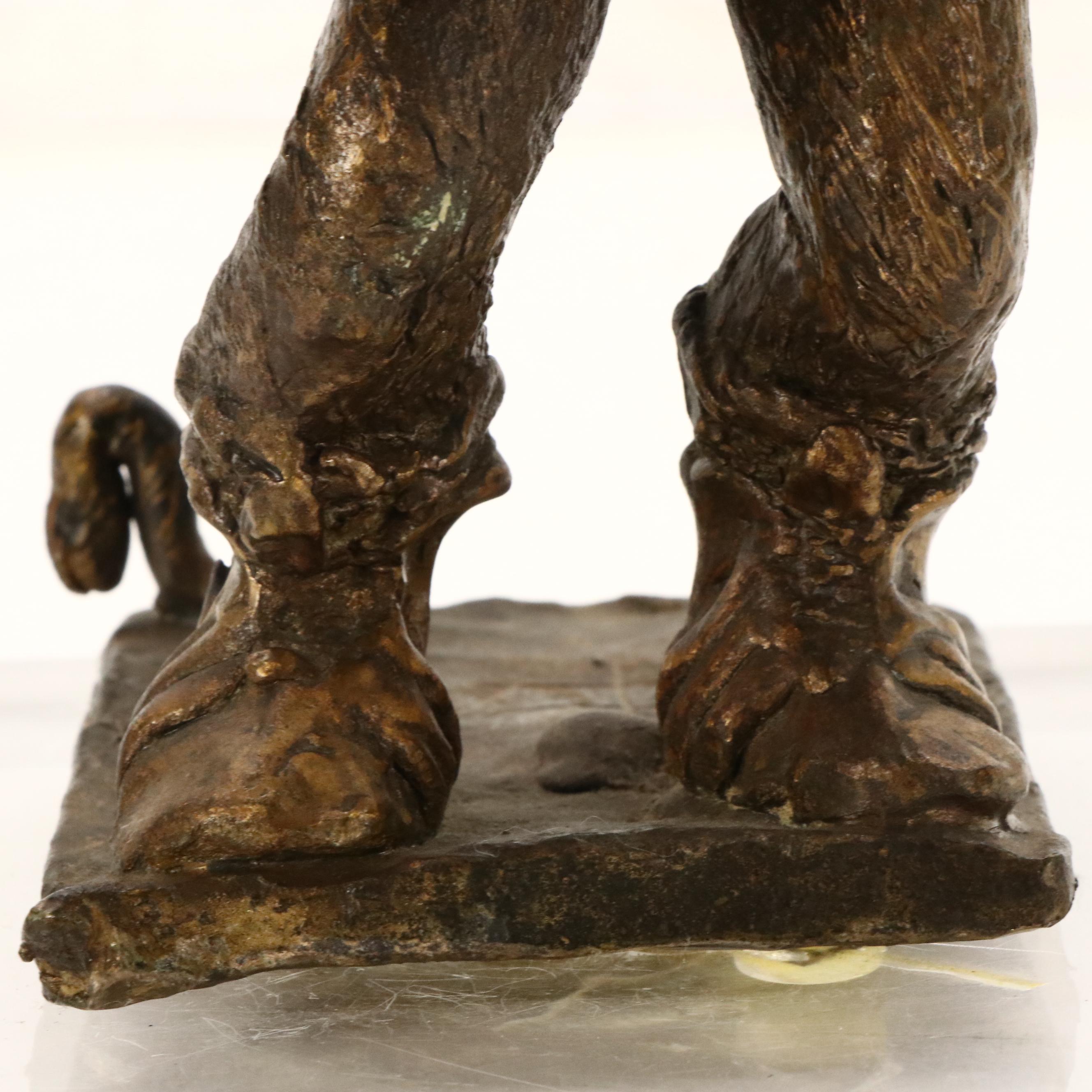 Bronze Sculpture of Hercules Slaying Nemean Lion, 20th Century