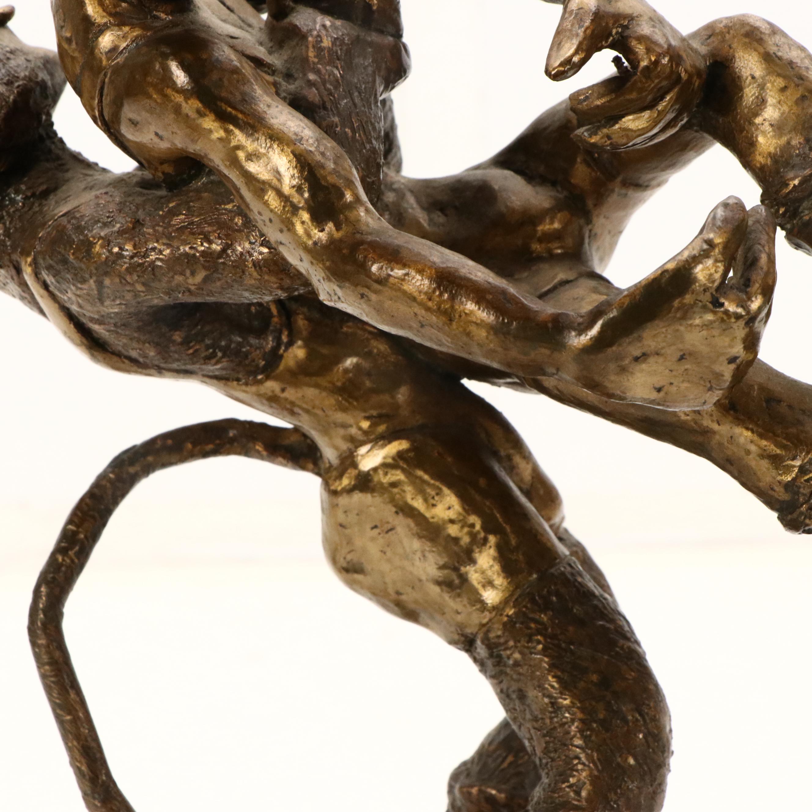 Bronze Sculpture of Hercules Slaying Nemean Lion, 20th Century