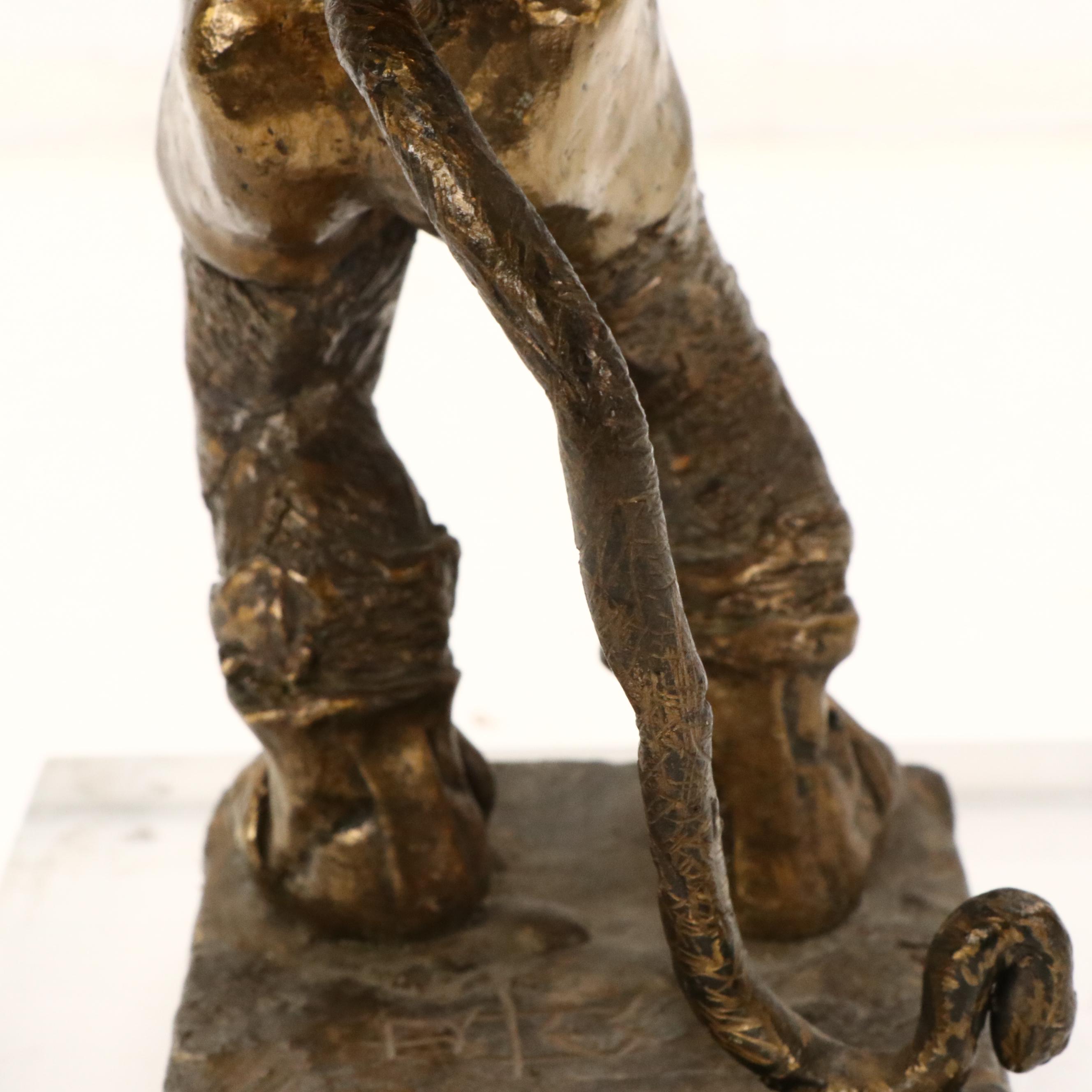 Bronze Sculpture of Hercules Slaying Nemean Lion, 20th Century