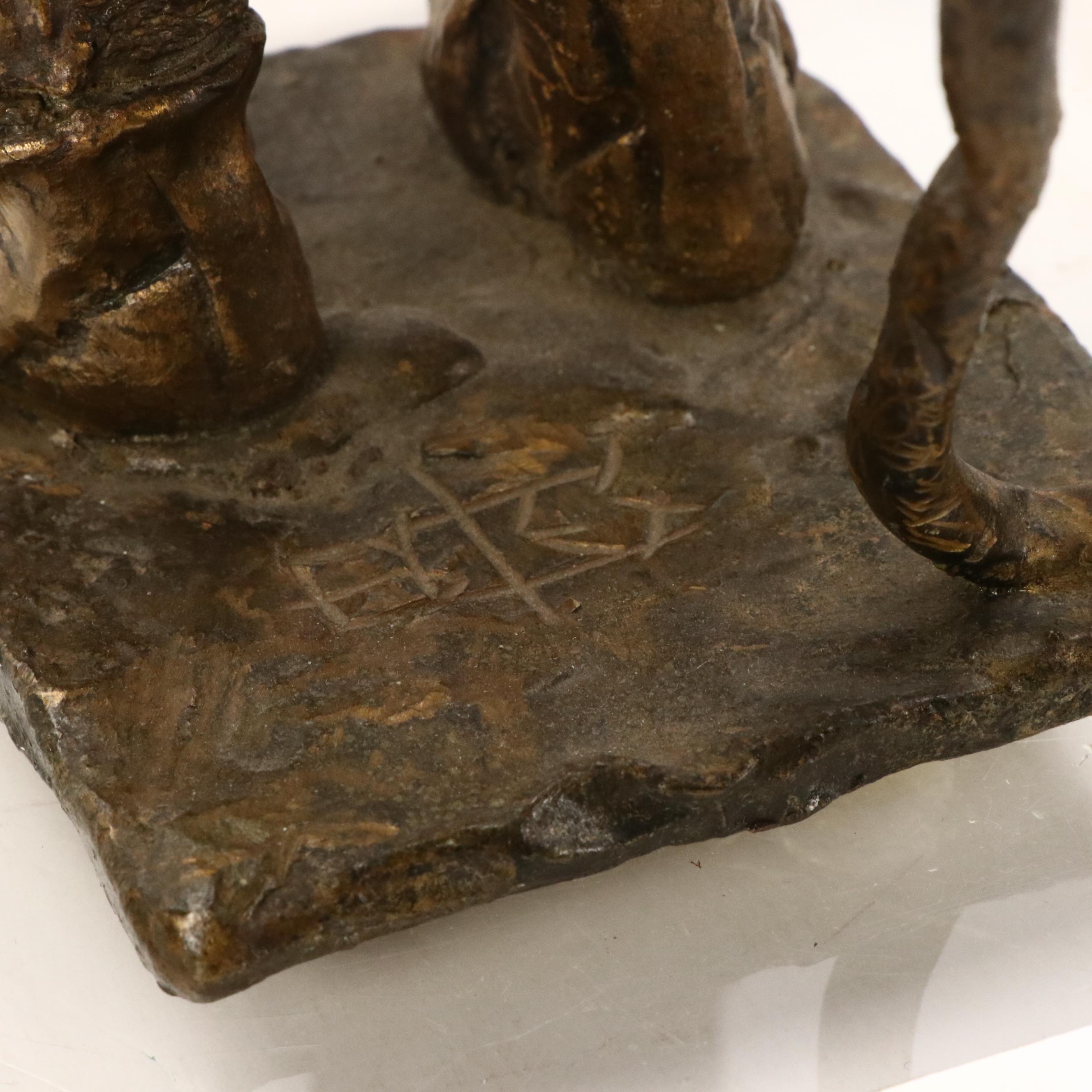 Bronze Sculpture of Hercules Slaying Nemean Lion, 20th Century